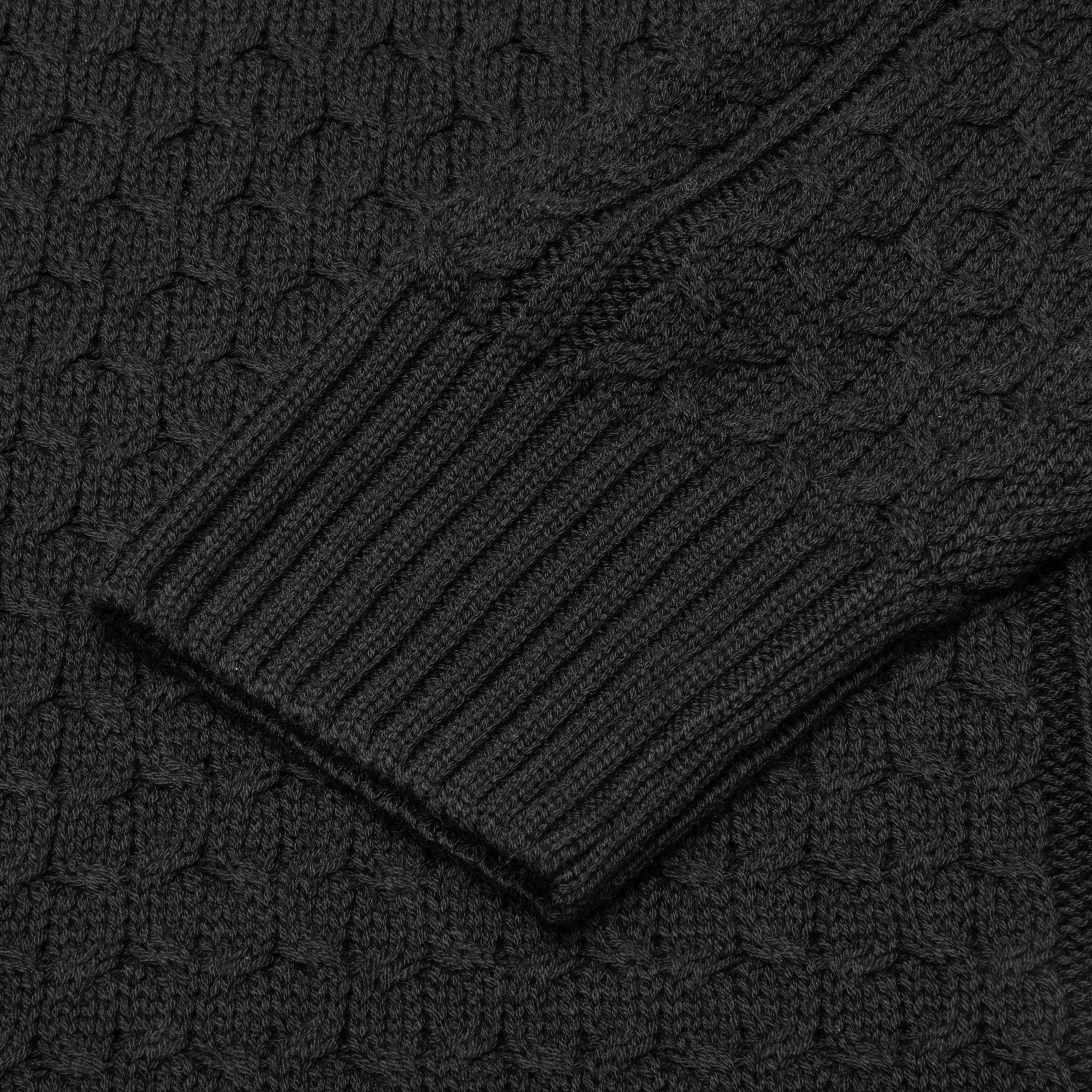 Nike Life Cable Knit Turtleneck Sweater - Black