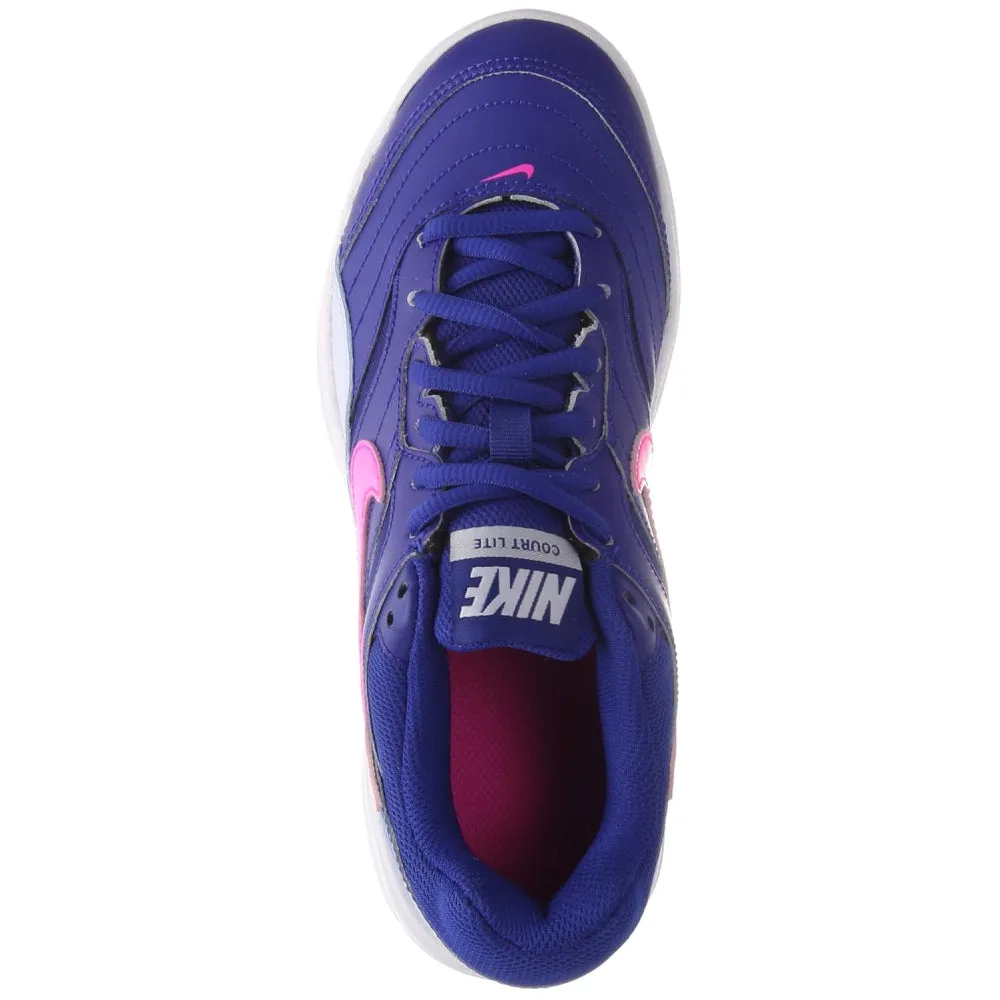 NIKE Women's WMNS Court Lite Tennis Shoe (Indigo Force/Pink Blast)