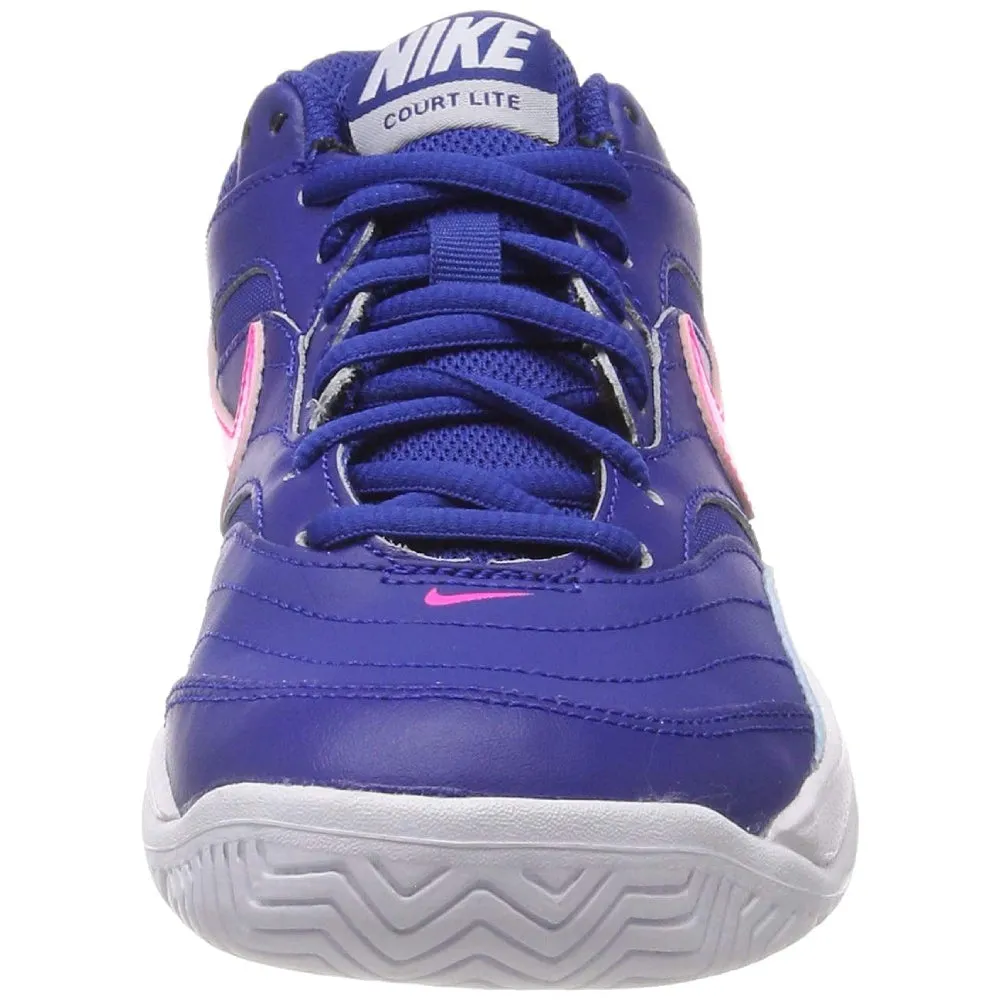 NIKE Women's WMNS Court Lite Tennis Shoe (Indigo Force/Pink Blast)