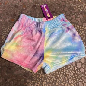 Pastel Tie Dye Plush Short