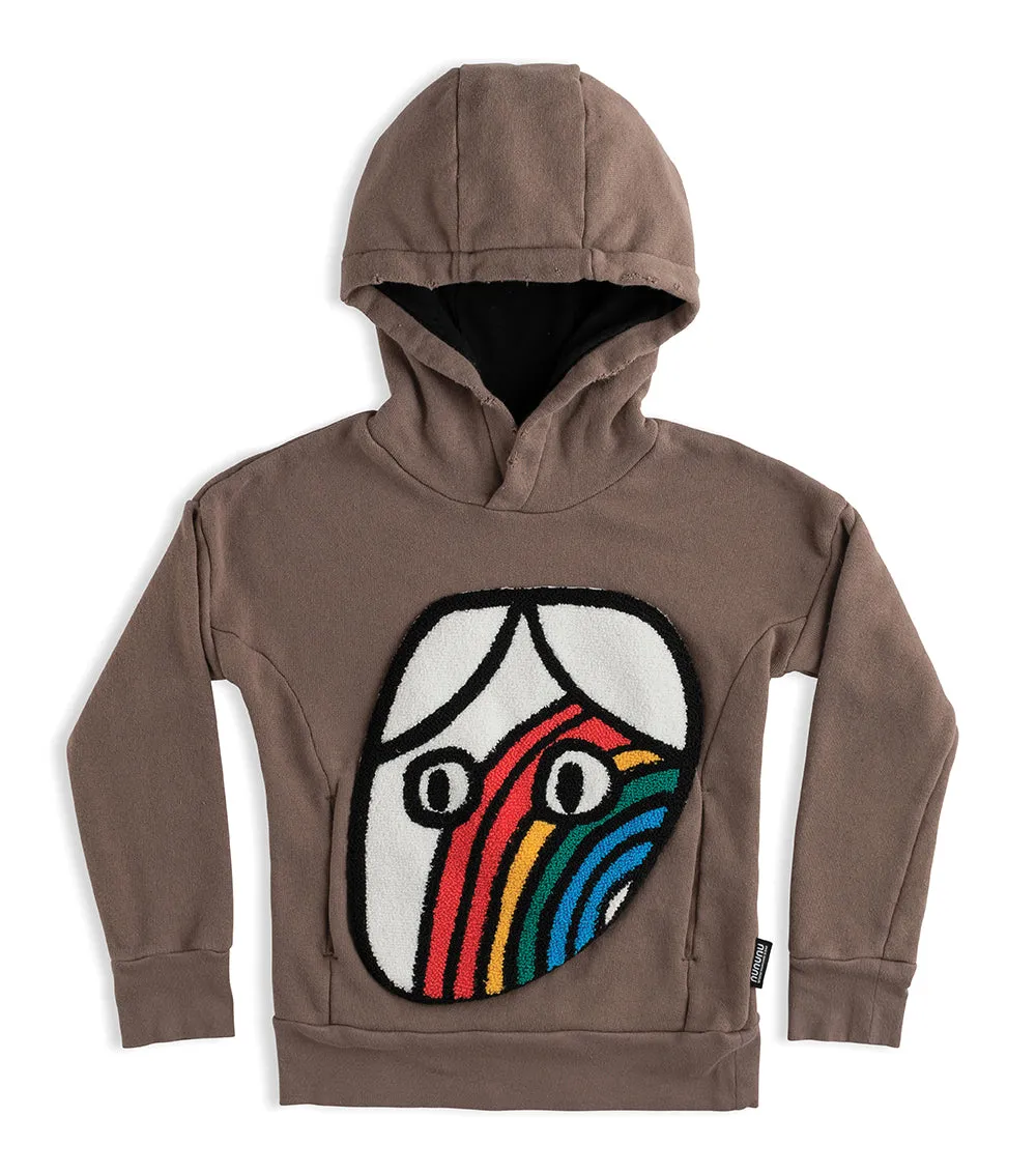 rainbow dude patch hoodie