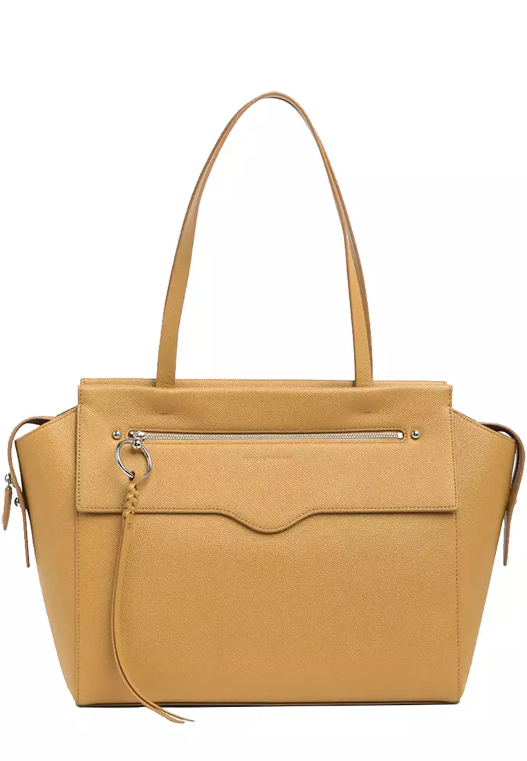 Rebecca Minkoff Rebecca Minkoff Gabby Leather Tote Bag in Cool Tan CU22EGAT38