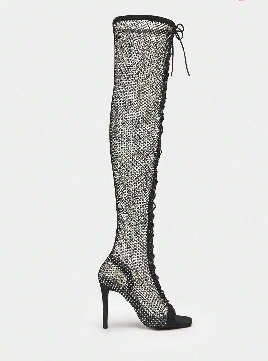 Rhinestone Stiletto Heeled Fashion Boots