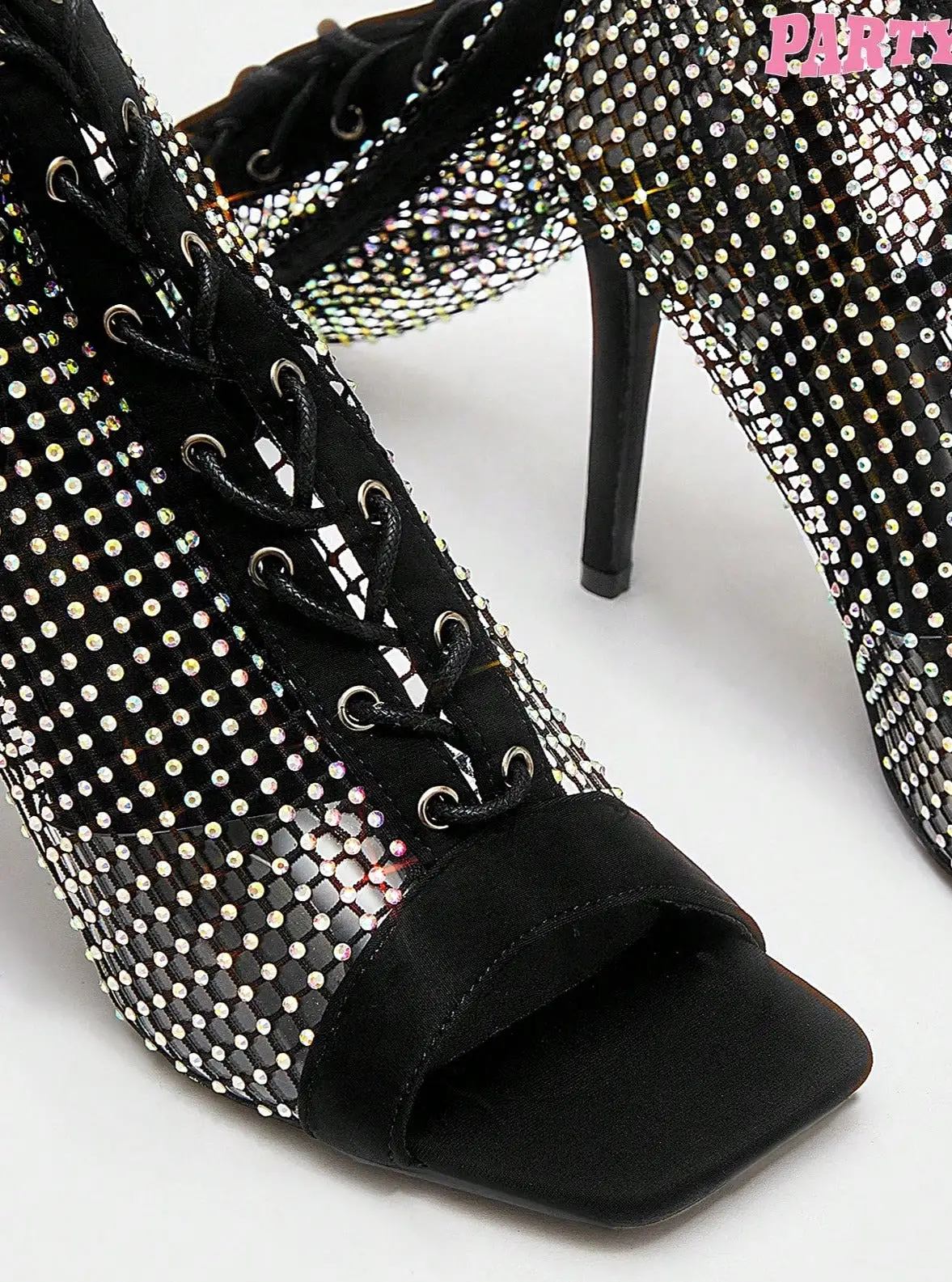 Rhinestone Stiletto Heeled Fashion Boots