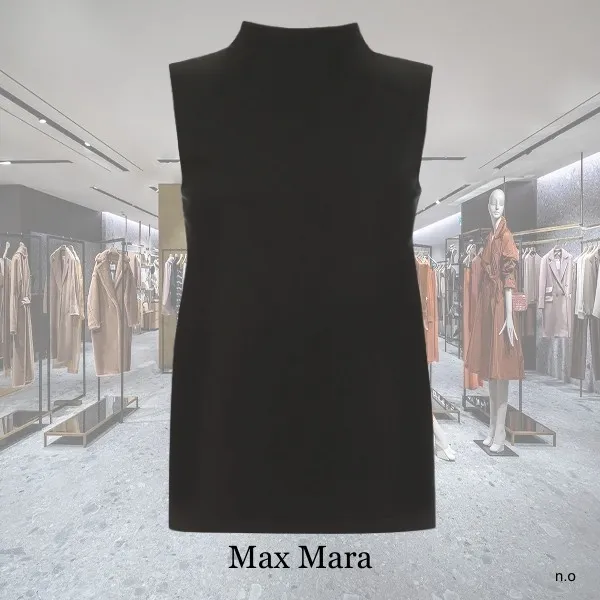 S Max Mara  |Casual Style Nylon Blended Fabrics Sleeveless Plain Cotton