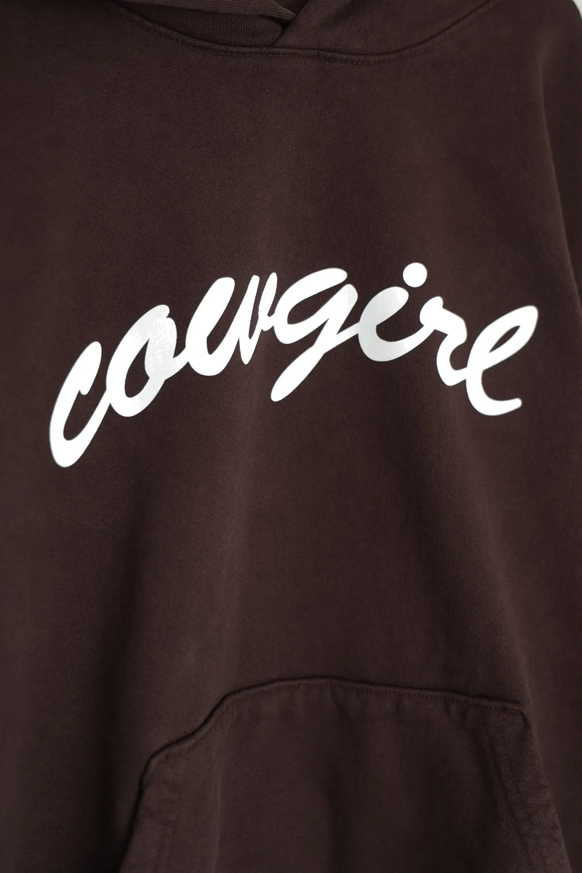 Script Hoodie - Brown