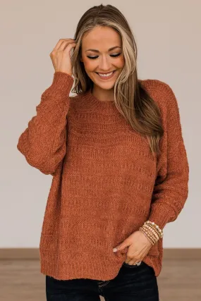 See The Good Knit Sweater- Burnt Orange