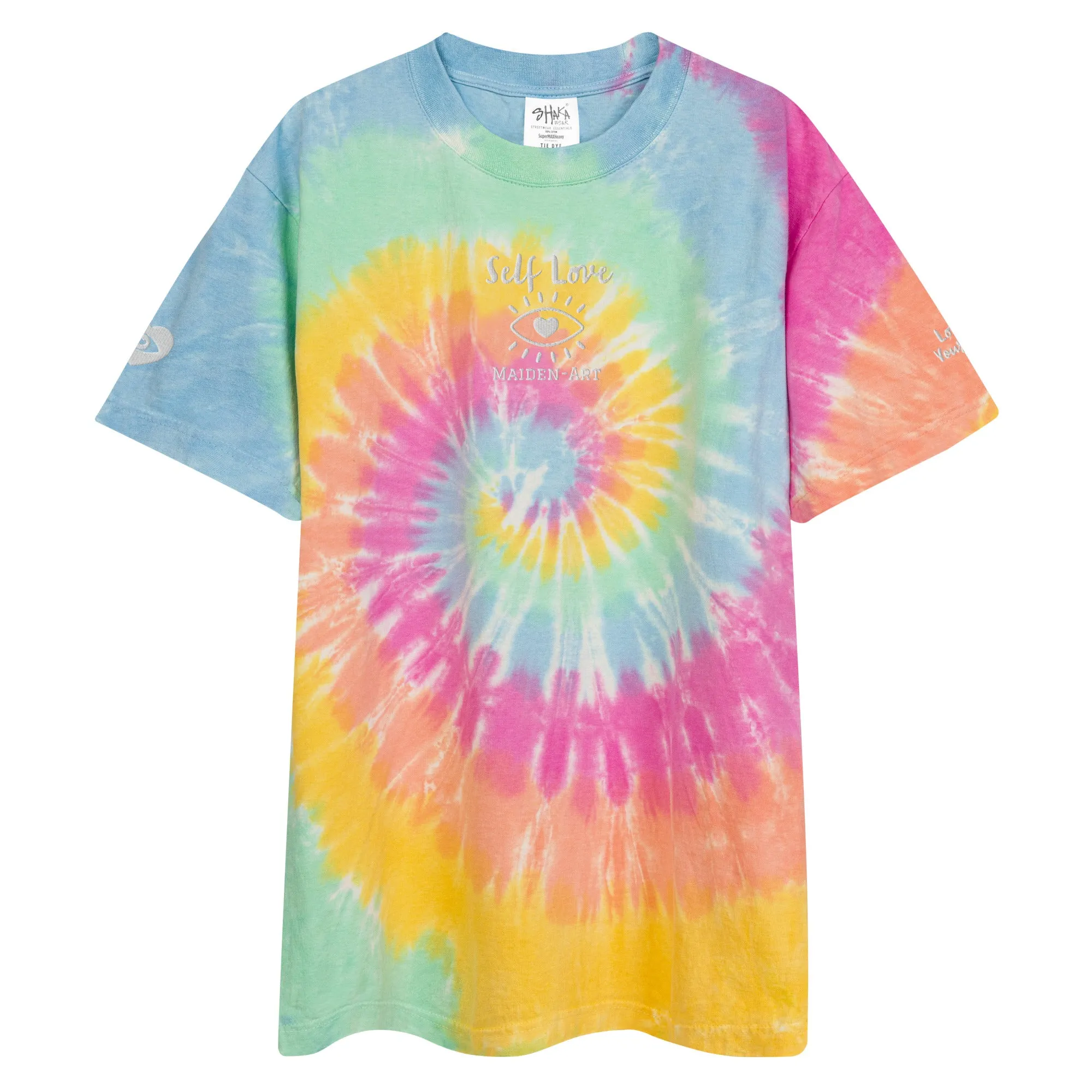 Self Love Oversized tie-dye t-shirt