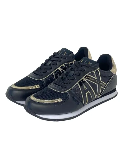 SNEAKER DONNA NERE/ORO XDX090 XV433