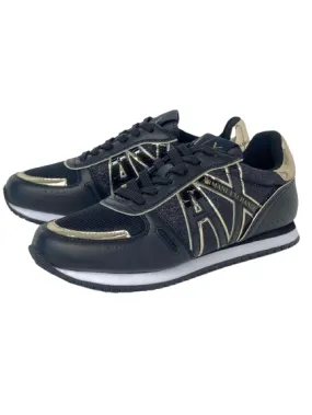 SNEAKER DONNA NERE/ORO XDX090 XV433