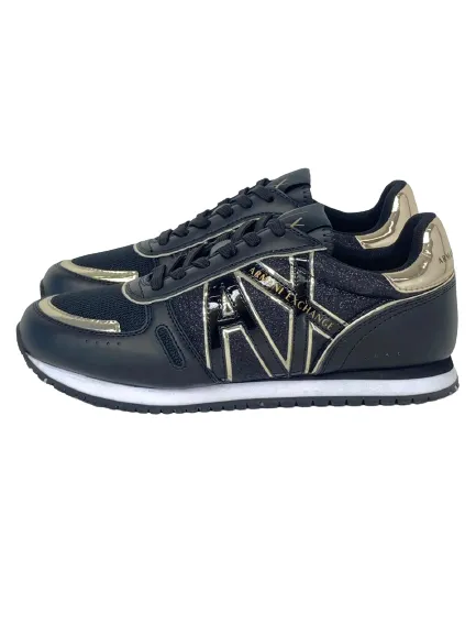 SNEAKER DONNA NERE/ORO XDX090 XV433