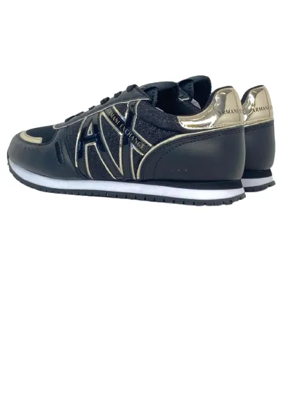 SNEAKER DONNA NERE/ORO XDX090 XV433