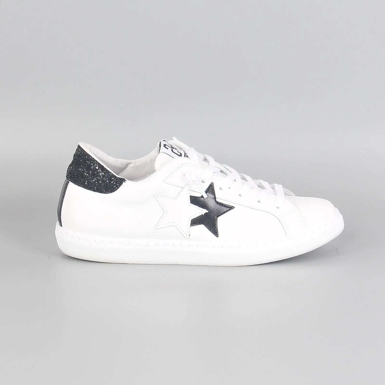 Sneaker One Star Glitter Bianco/nero