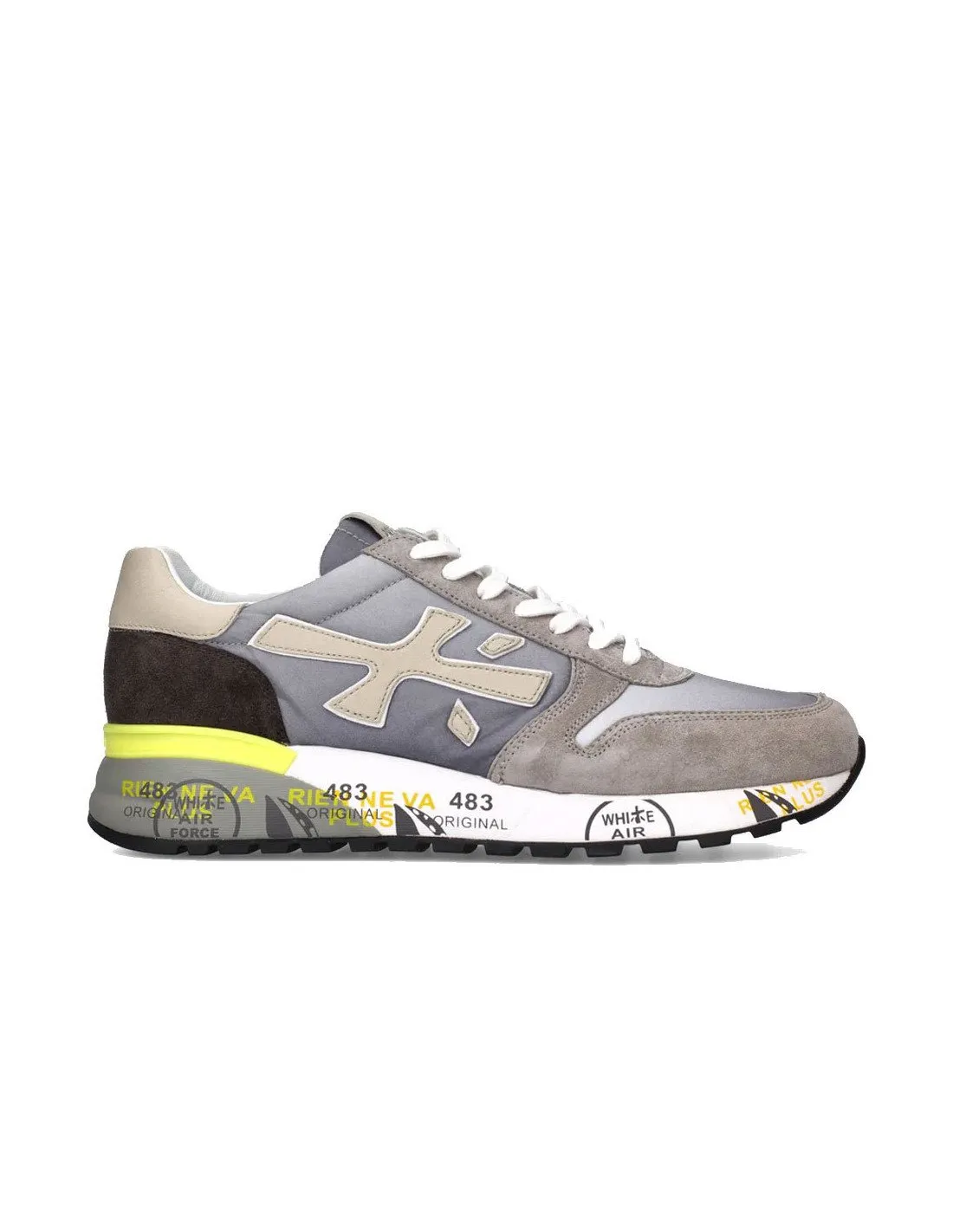 Sneakers Premiata uomo Mick 5691 grigie