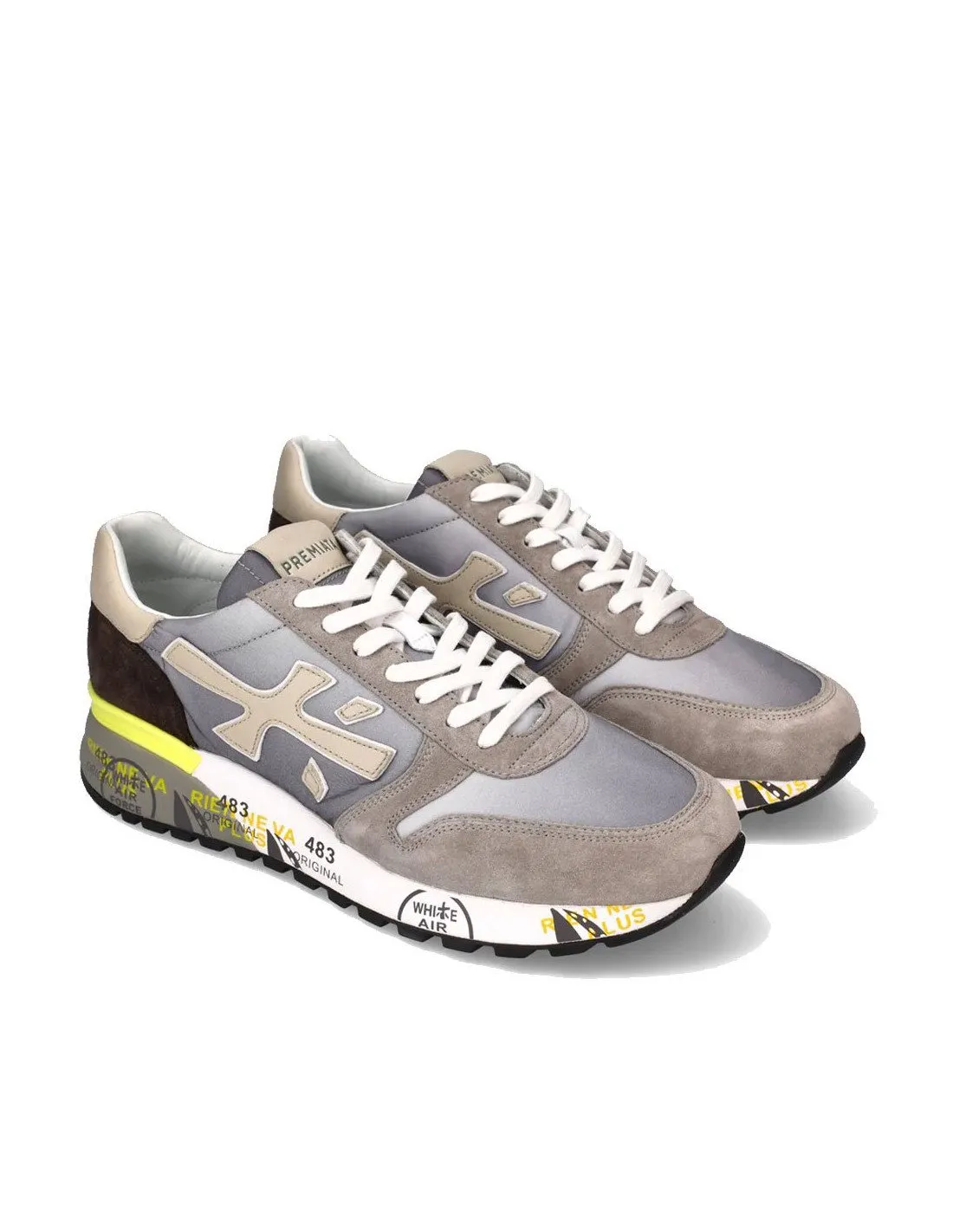 Sneakers Premiata uomo Mick 5691 grigie