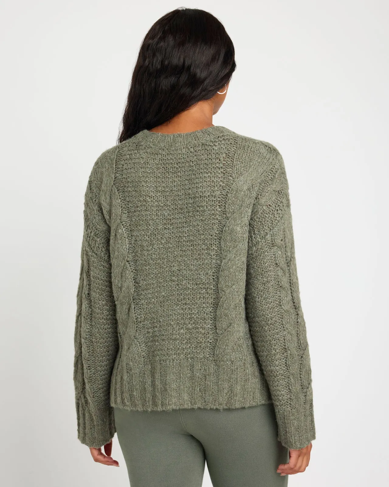 Splendid x Cellajaneblog Cashblend Cable Knit Sweater