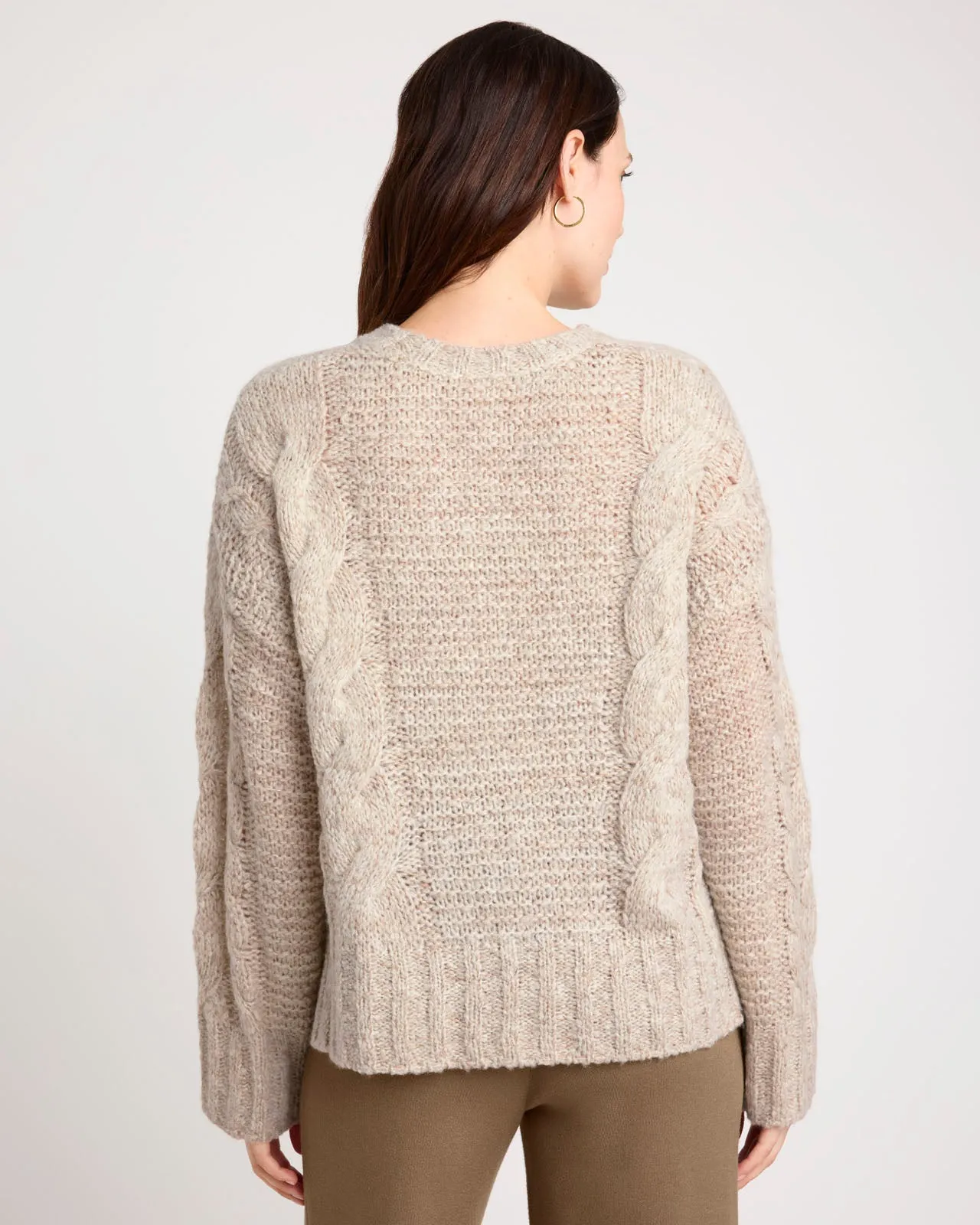 Splendid x Cellajaneblog Cashblend Cable Knit Sweater