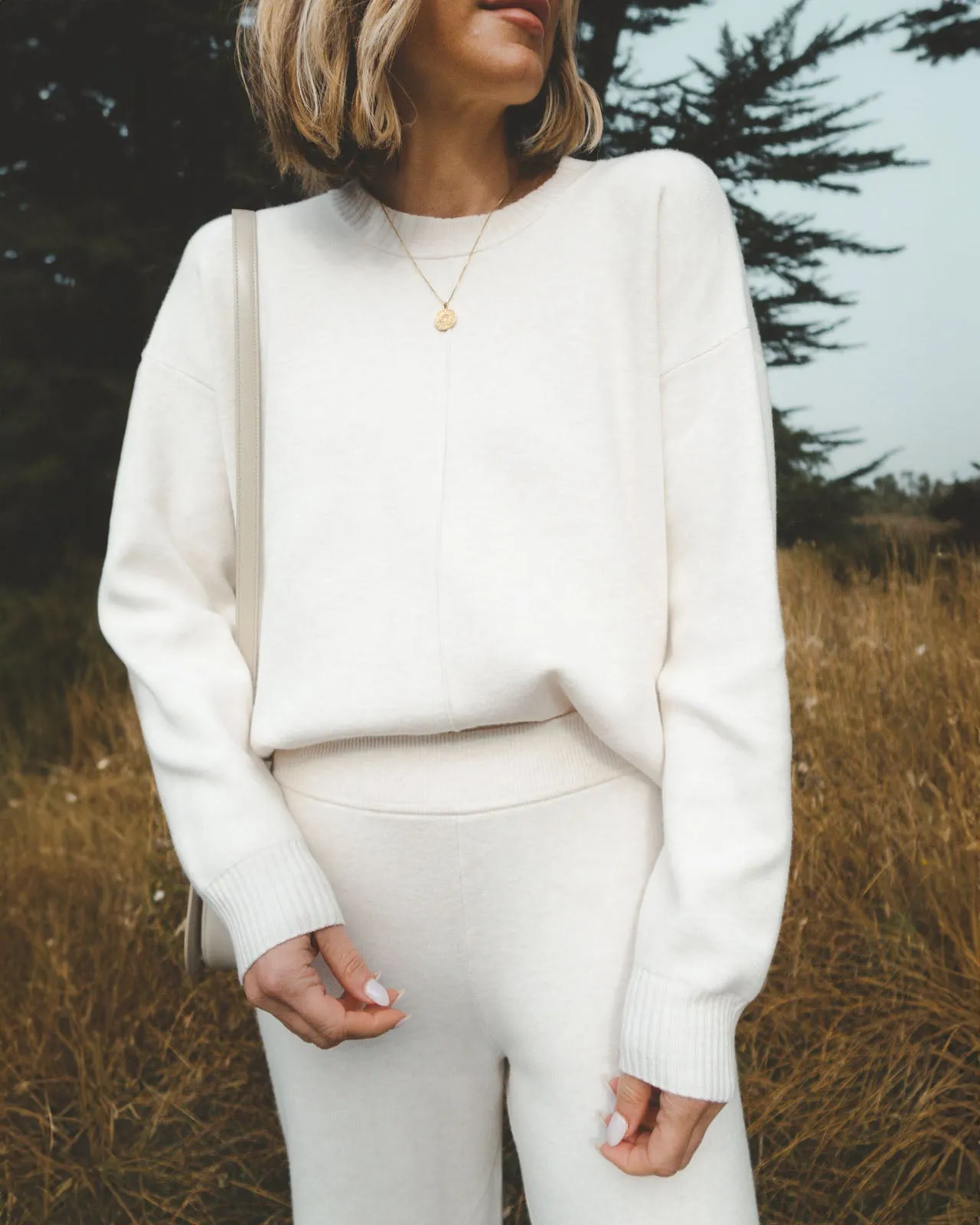 Splendid x @Cellajaneblog Solid Front Seam Sweater