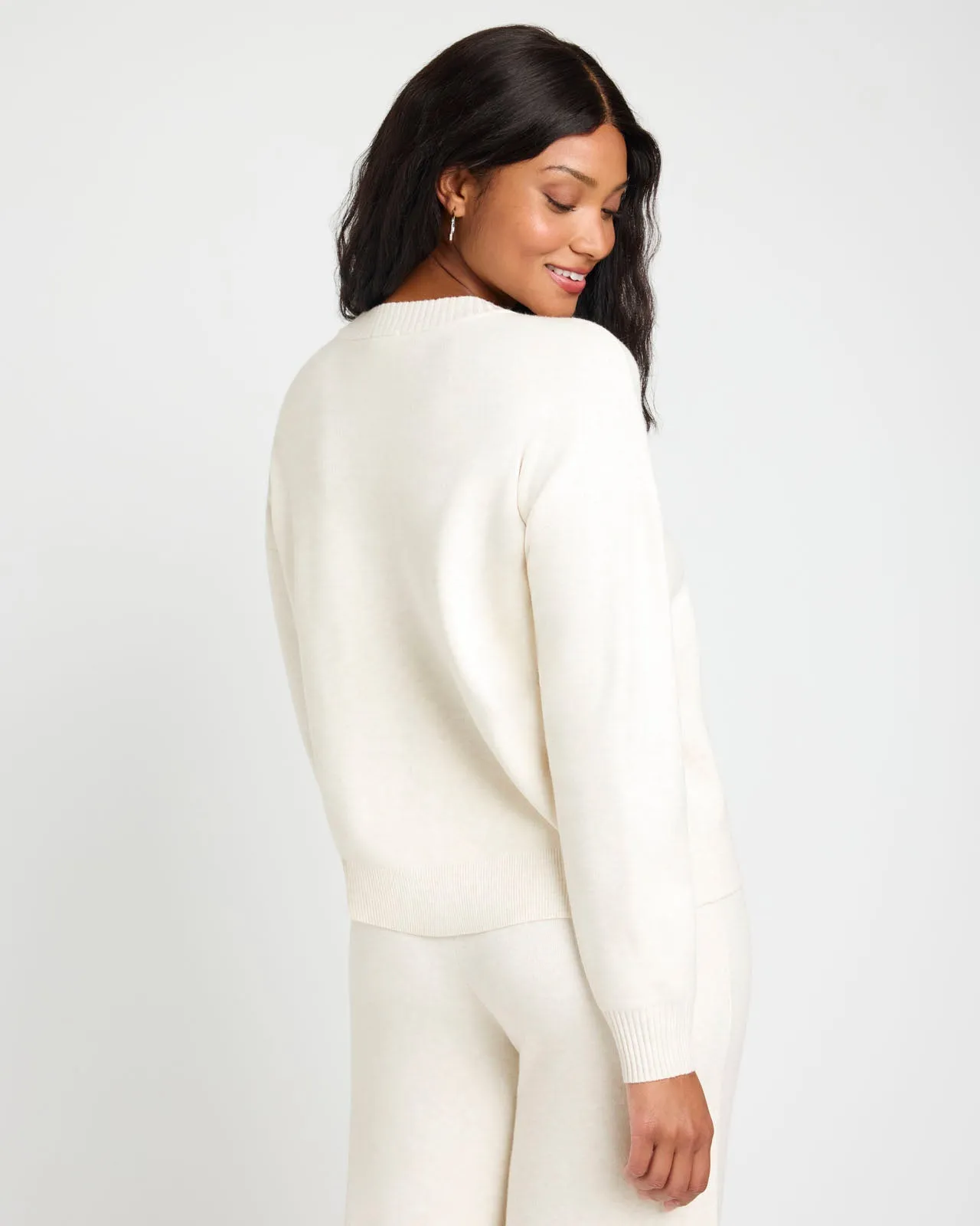 Splendid x @Cellajaneblog Solid Front Seam Sweater