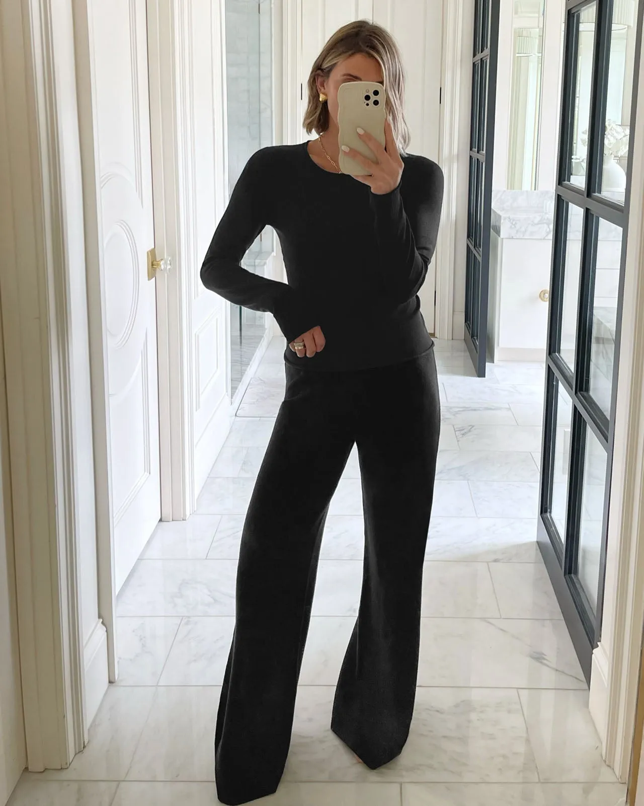 Splendid x @Cellajaneblog Wide Leg Sweater Pant