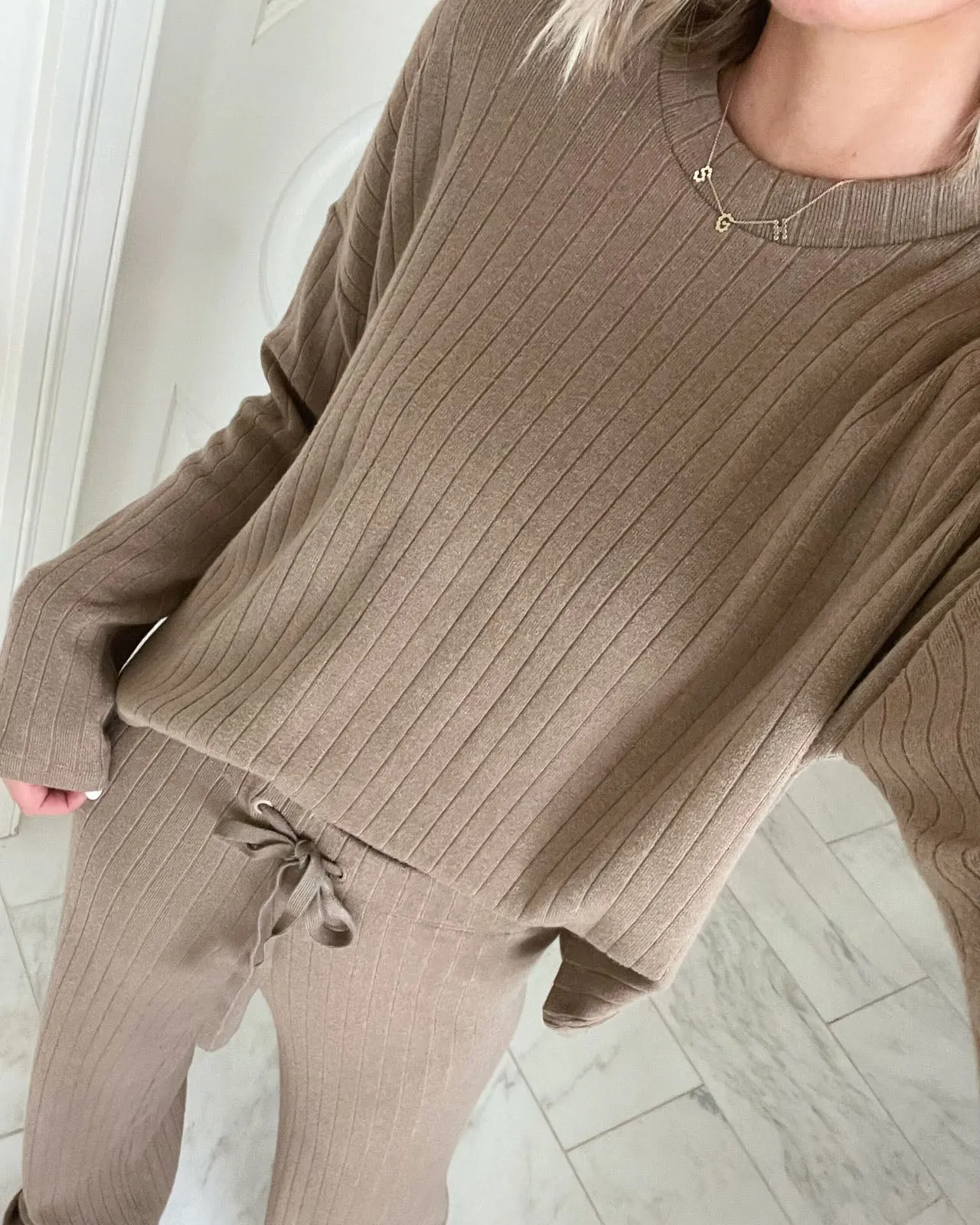 Splendid x @Cellajaneblog Wide Rib Sweater Pant