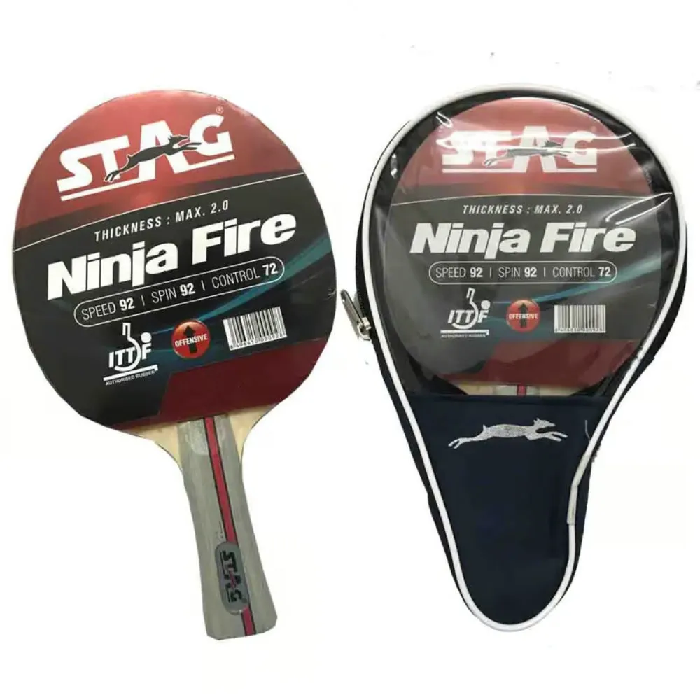 STAG Ninja Fire Table Tennis Bat (Red)