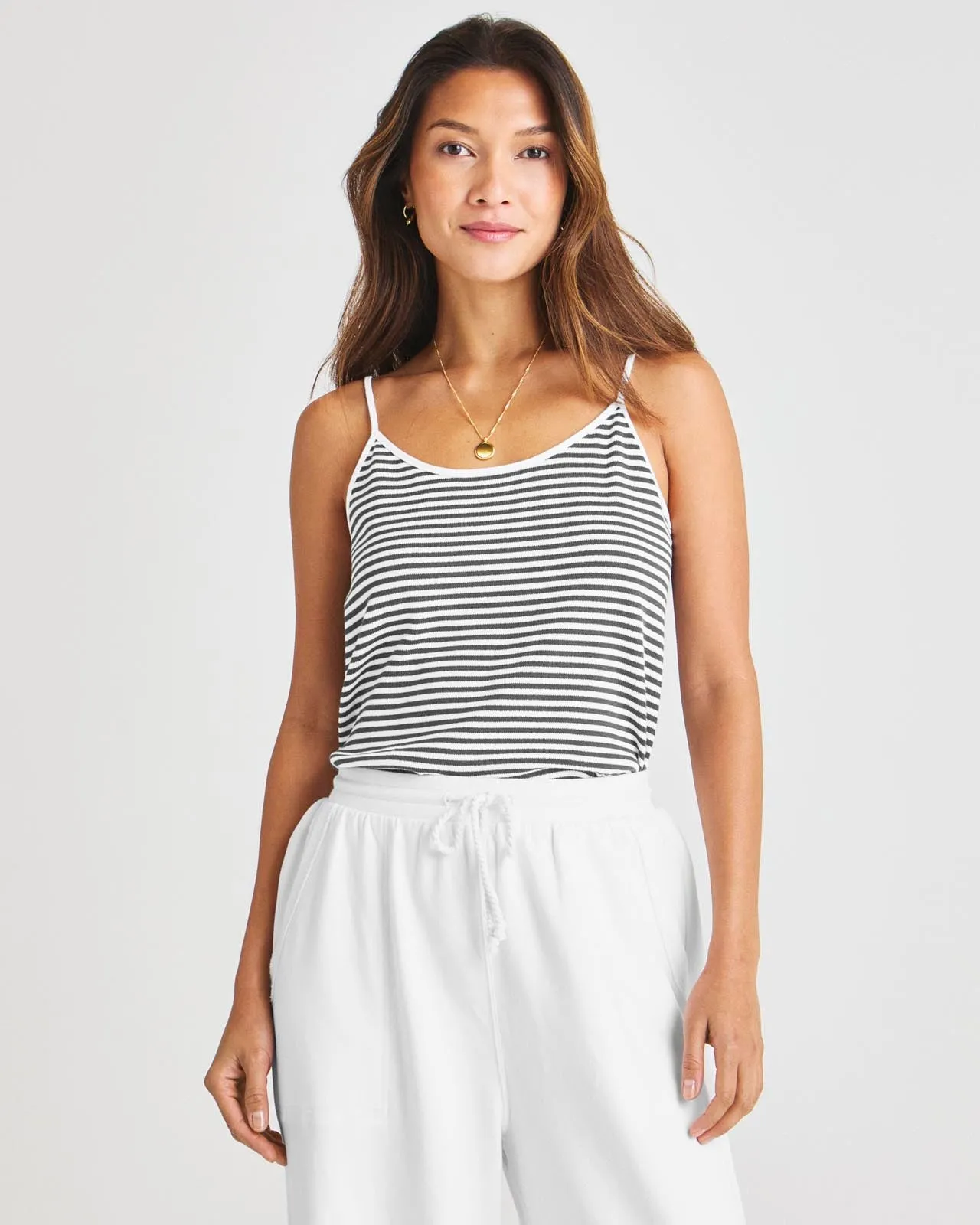 Stripe Beach Sweater Tank