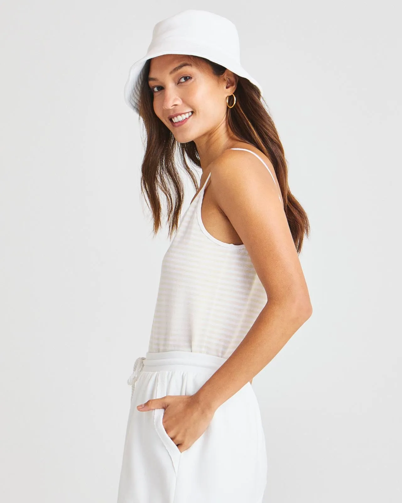 Stripe Beach Sweater Tank