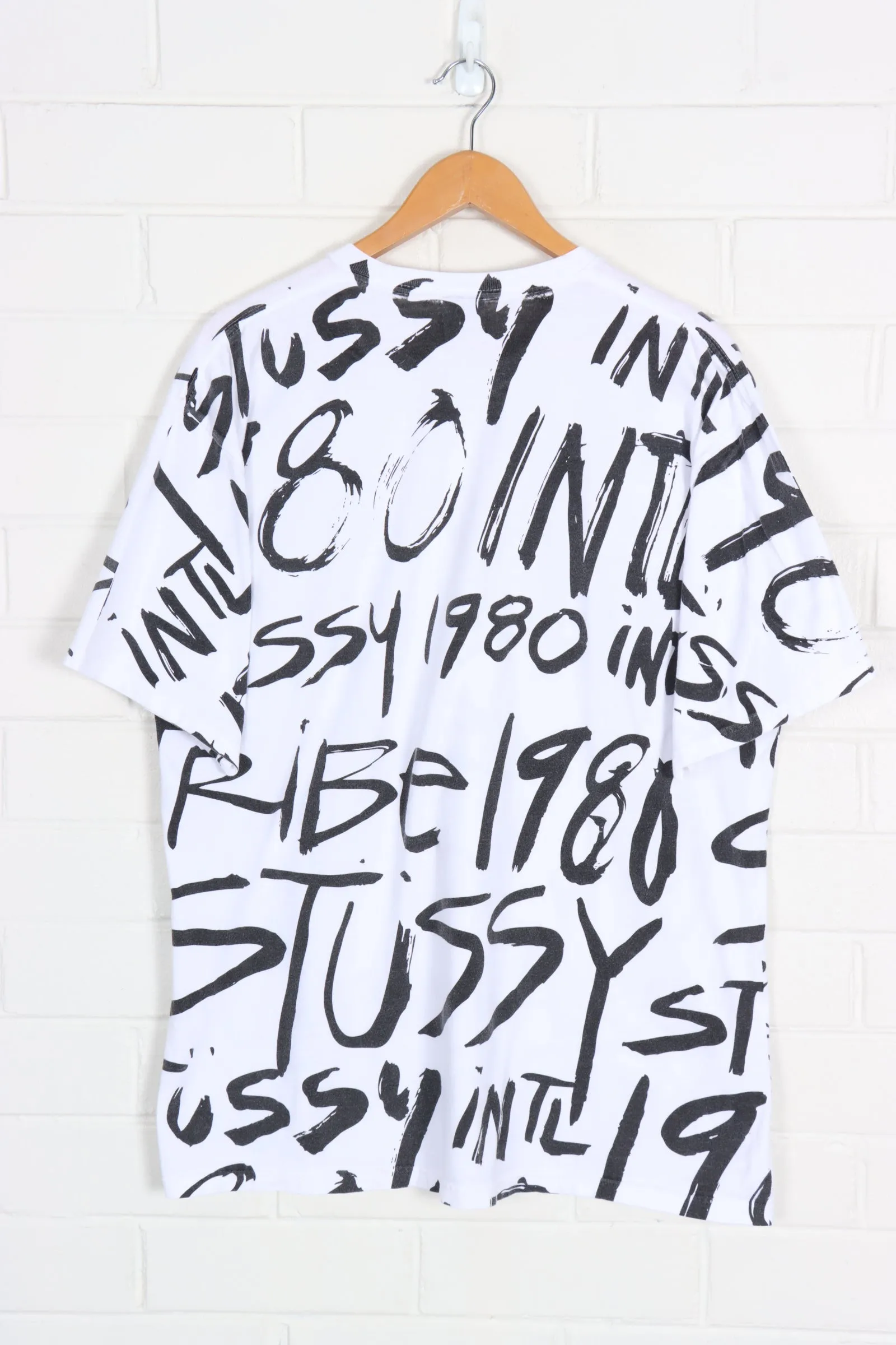 STUSSY International Black & White City All Over Print (XL)