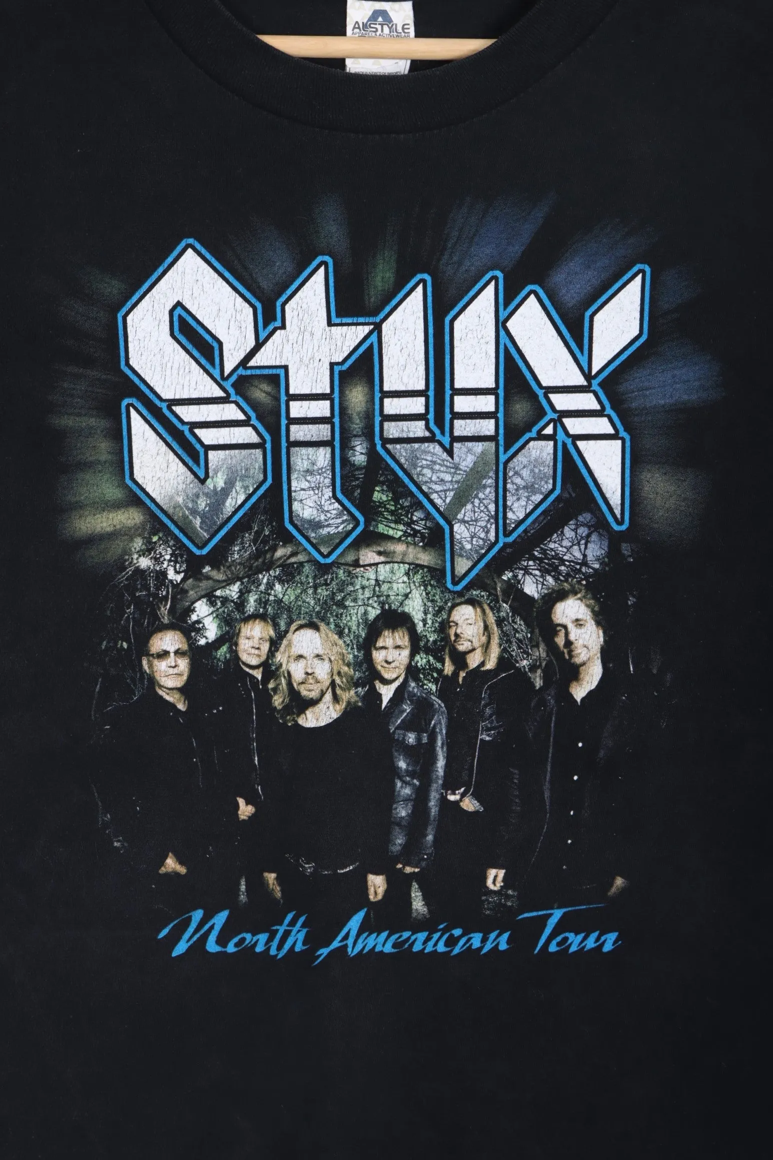 Styx North American Tour Front Back Oversized Boxy T-Shirt (L-XL)