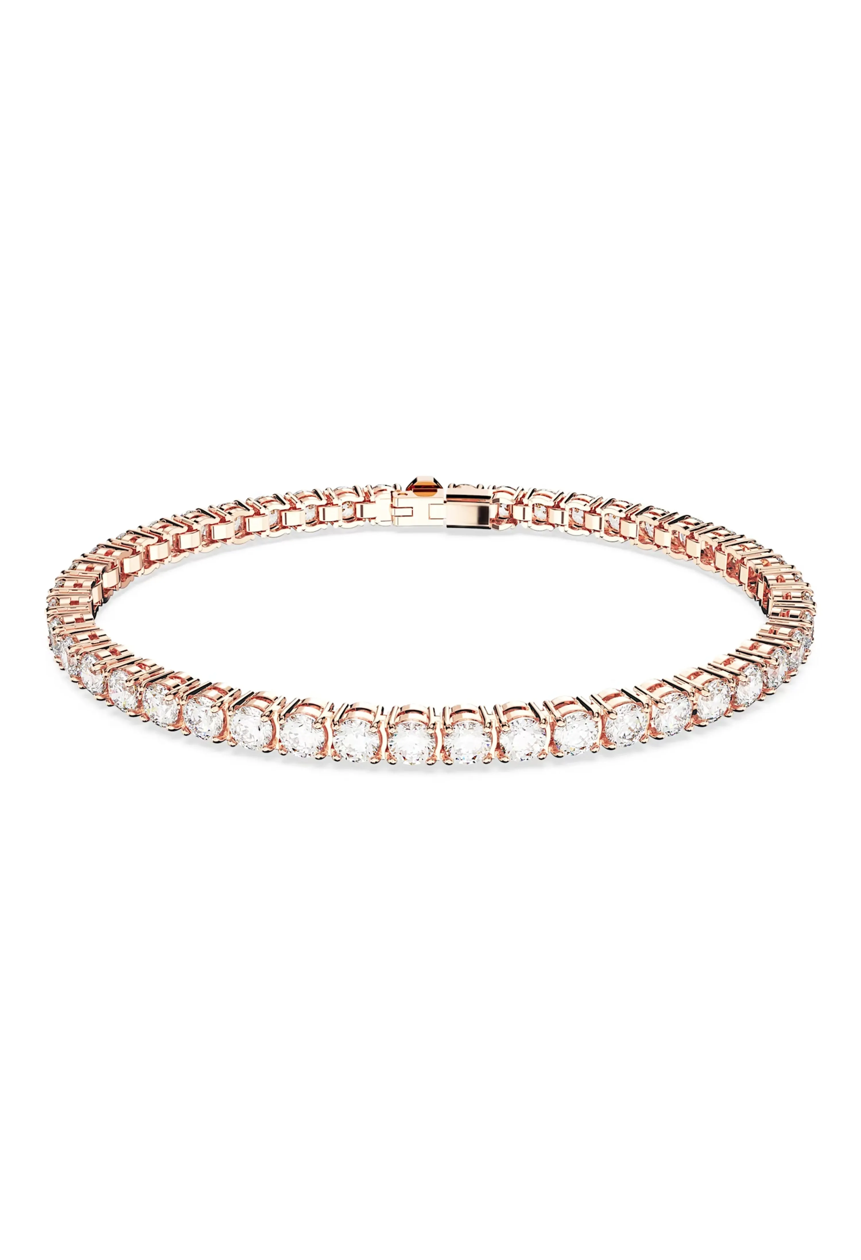 Swarovski Matrix Tennis Bracelet Rose Gold Plated