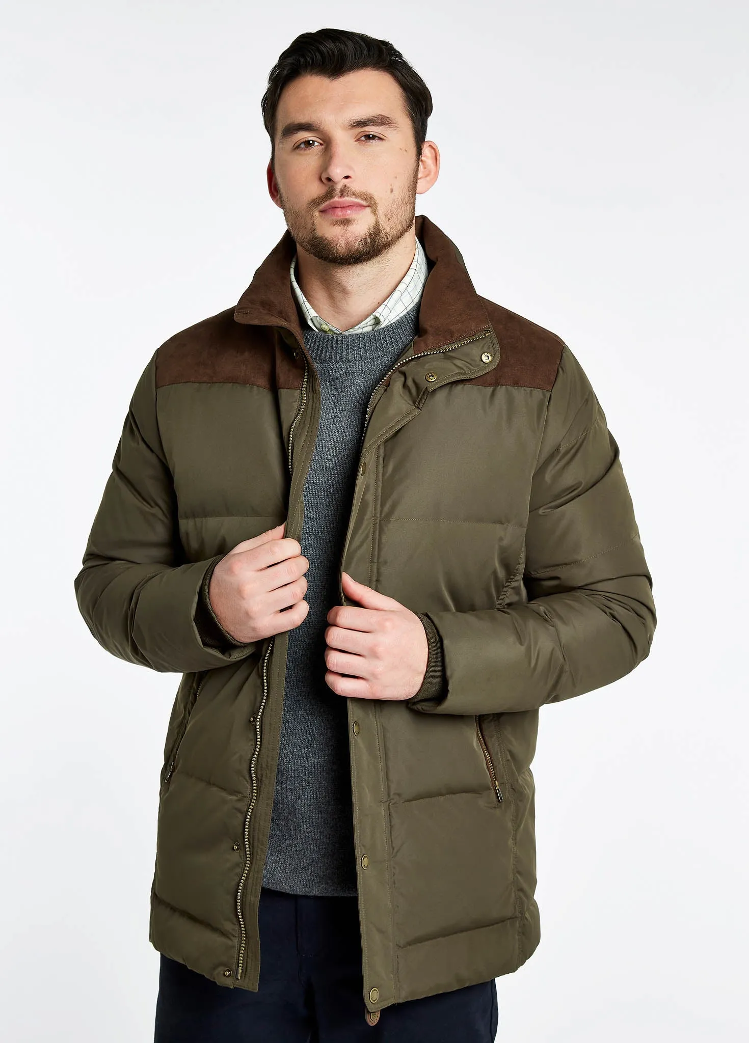 Talbot Down Filled Jacket - Olive