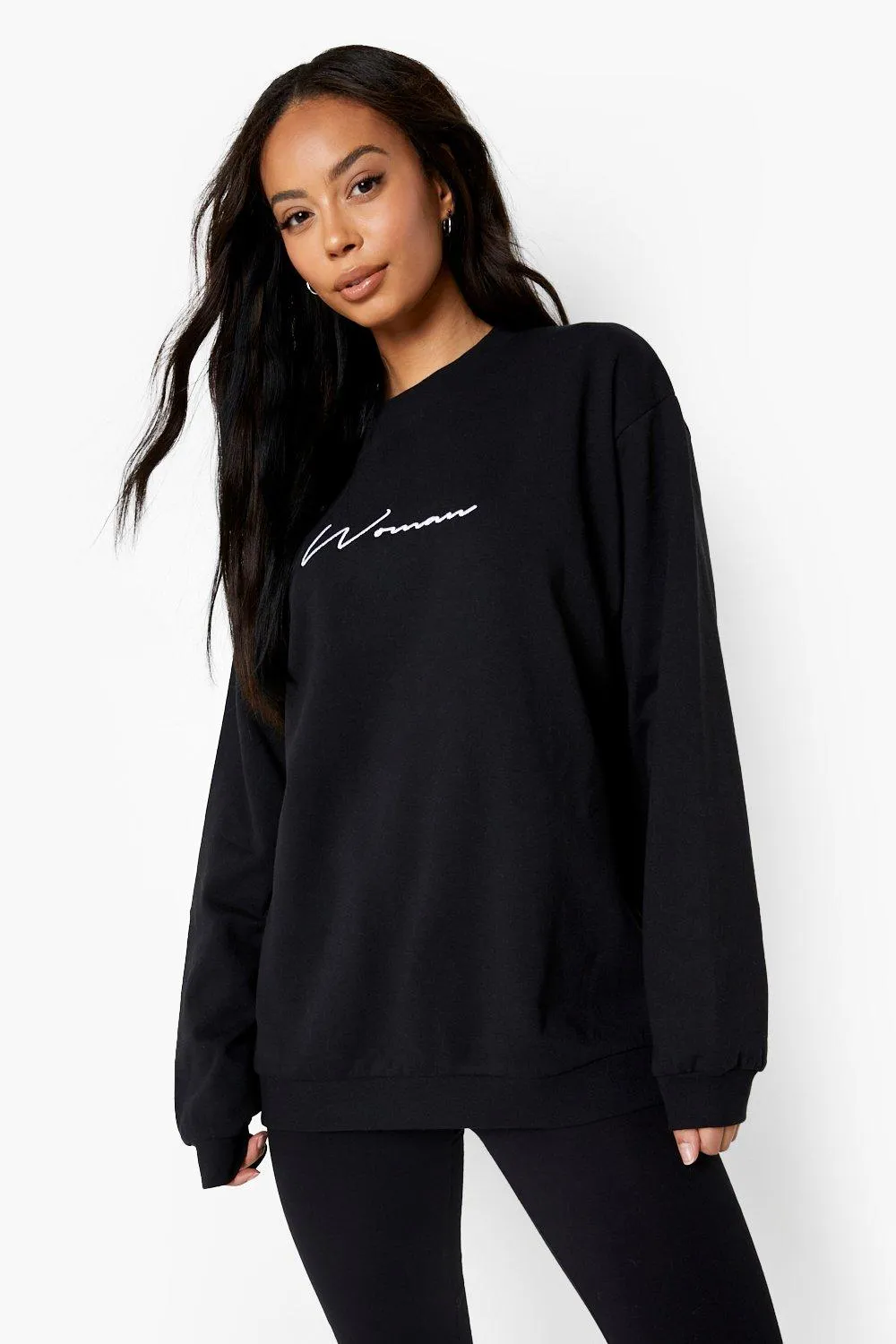 Tall Woman Embroidered Sweater