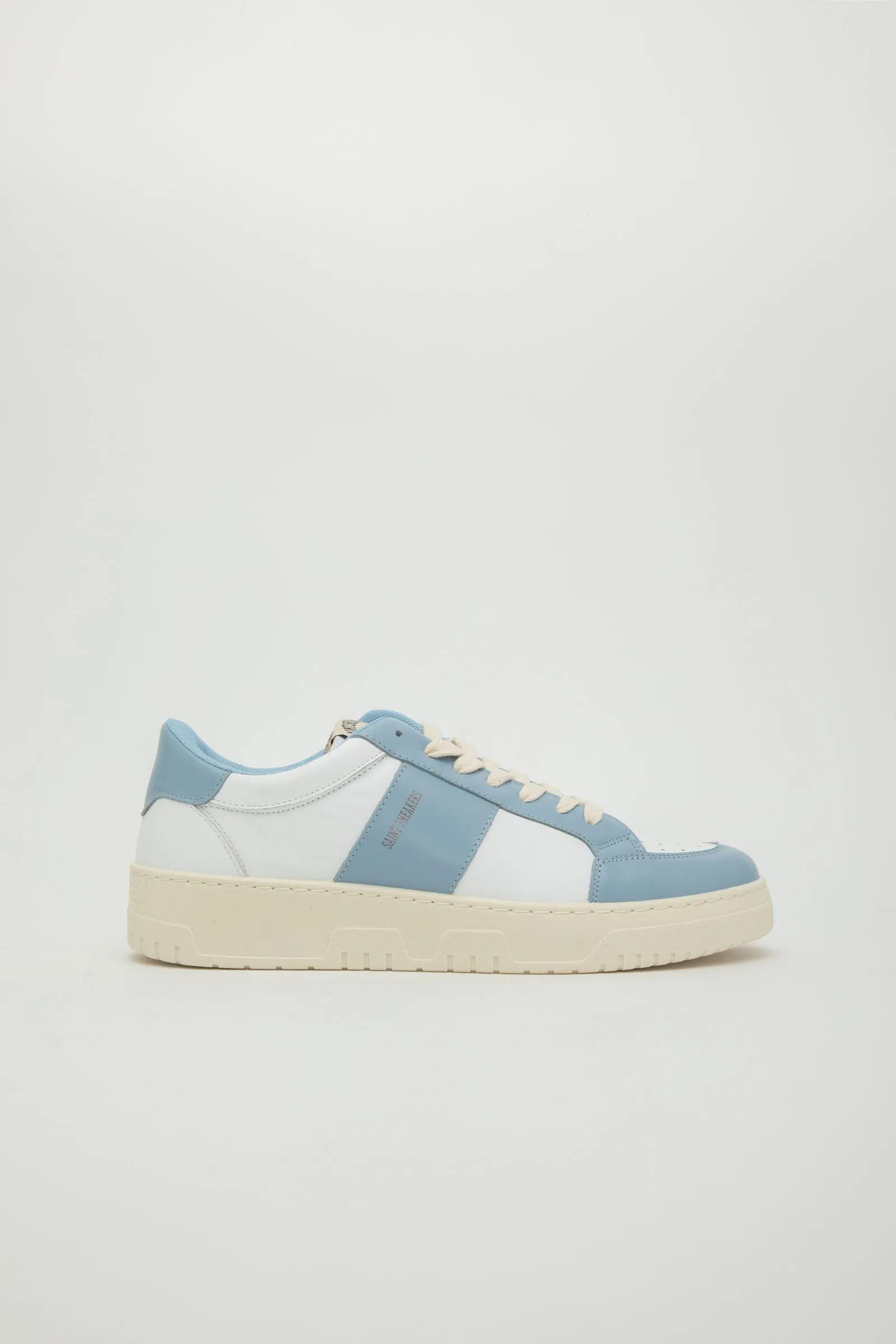 Tennis sneaker in pelle bianco artico