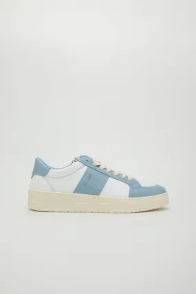 Tennis sneaker in pelle bianco artico