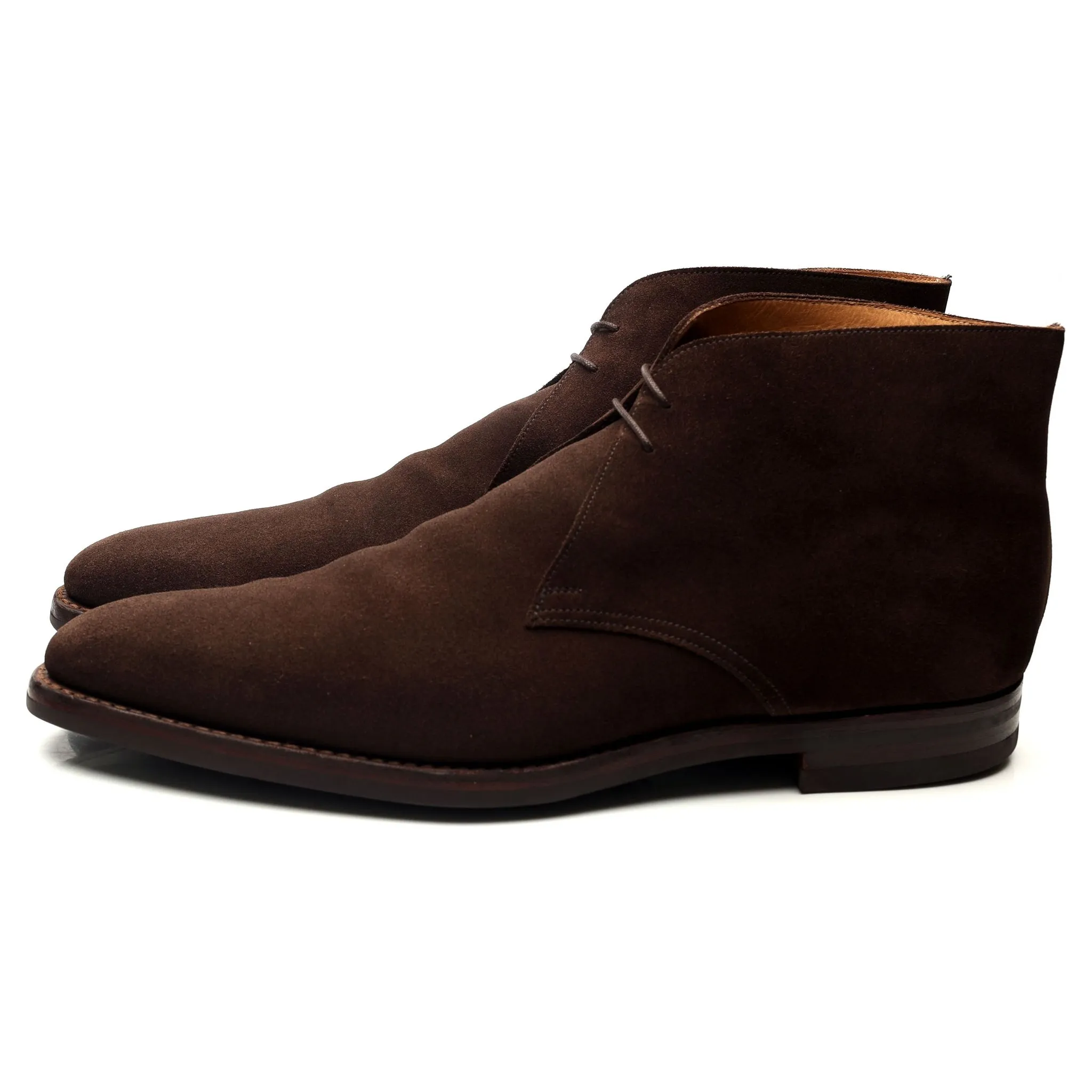 'Tetbury' Dark Brown Suede Chukka Boots UK 12 E