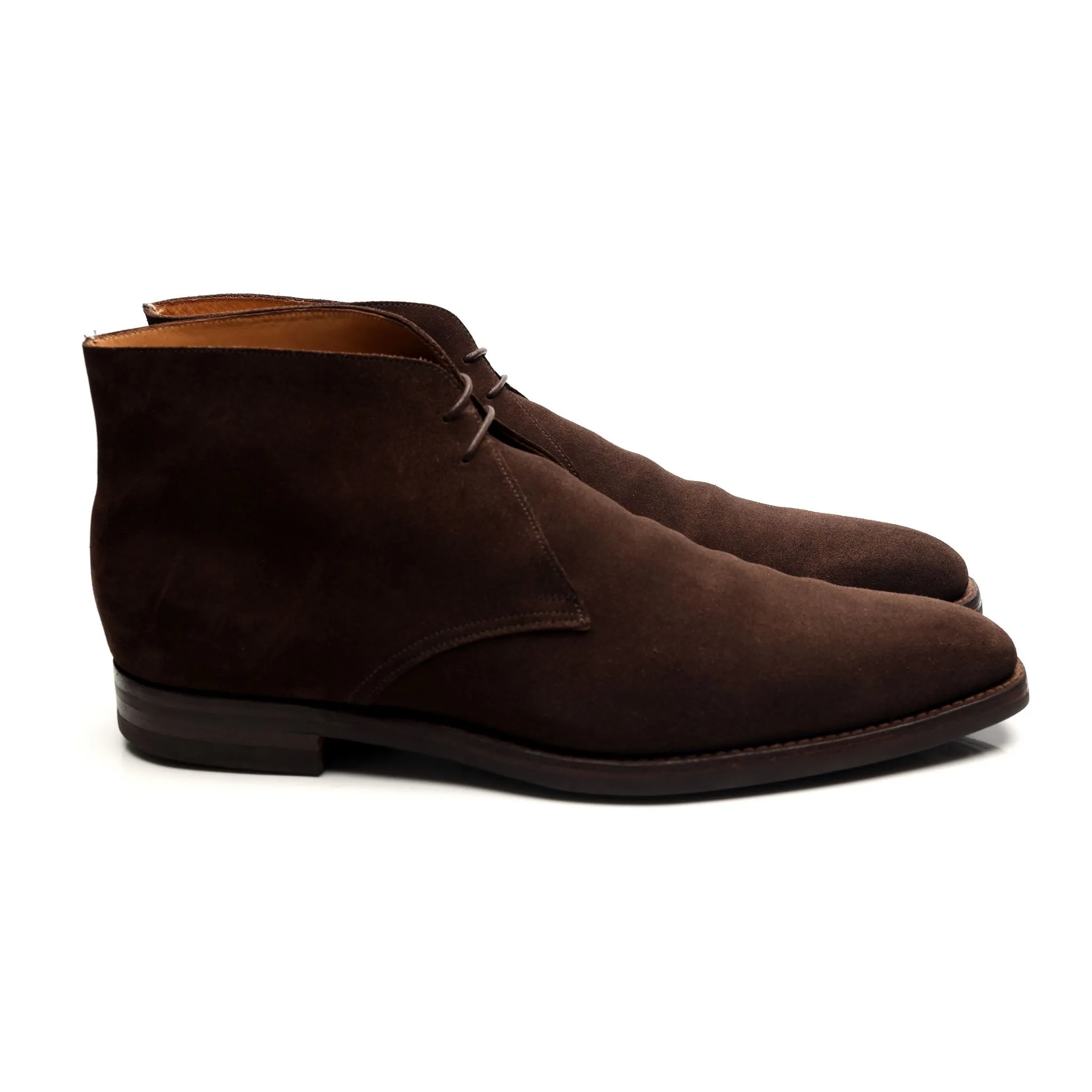 'Tetbury' Dark Brown Suede Chukka Boots UK 12 E