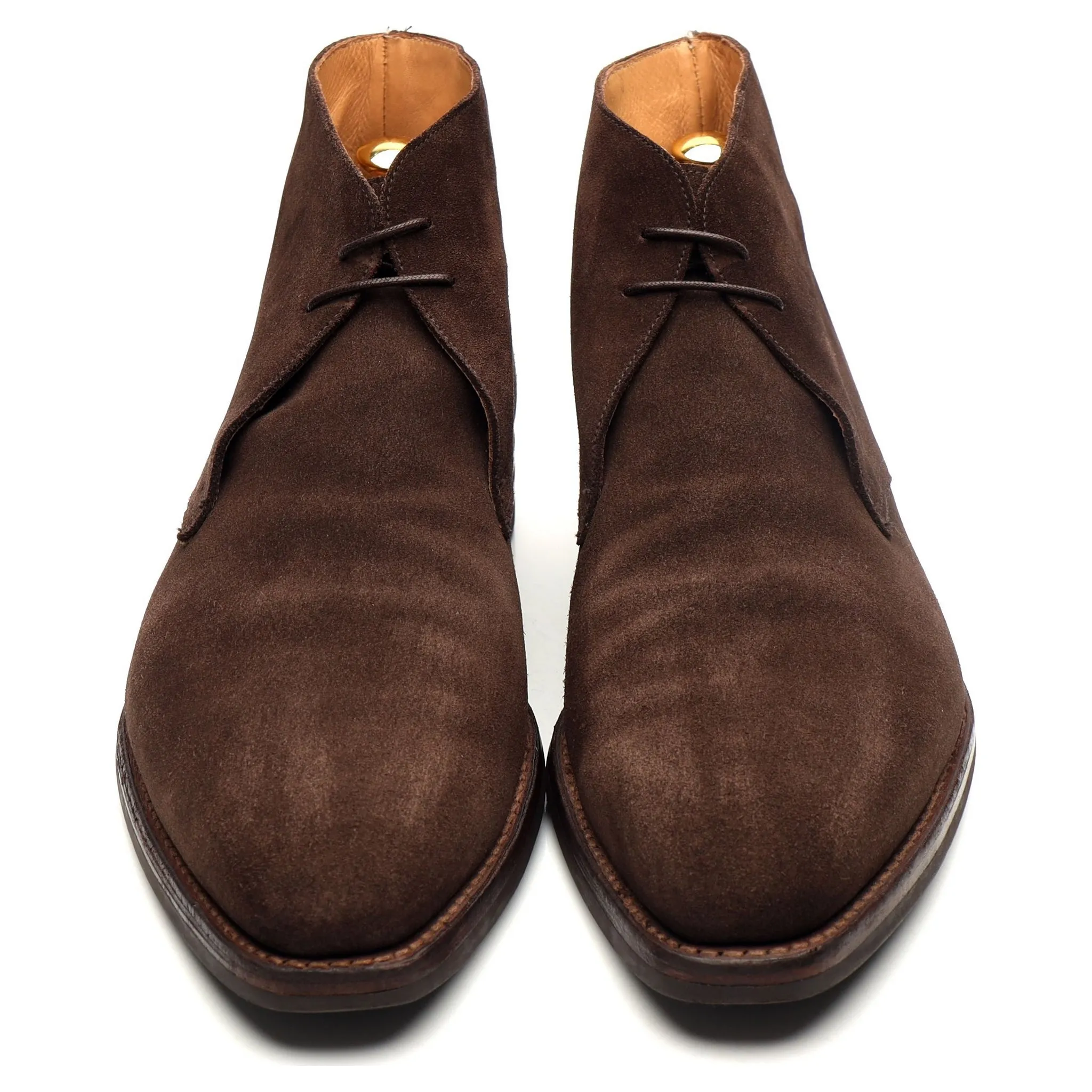 'Tetbury' Dark Brown Suede Chukka Boots UK 12 E