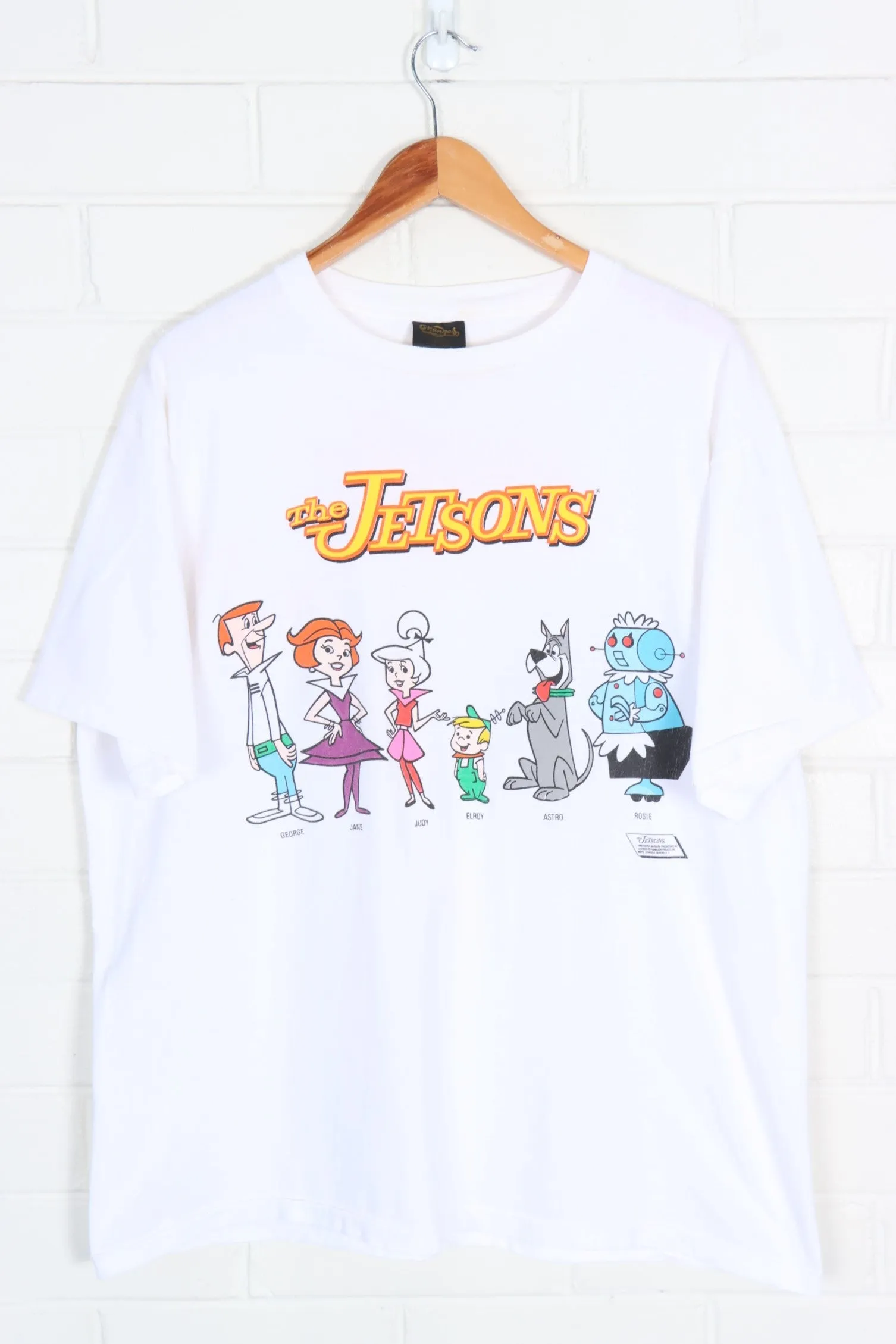 The Jetsons Family Front & Back Changes USA Made Cartoon Tee (XL)