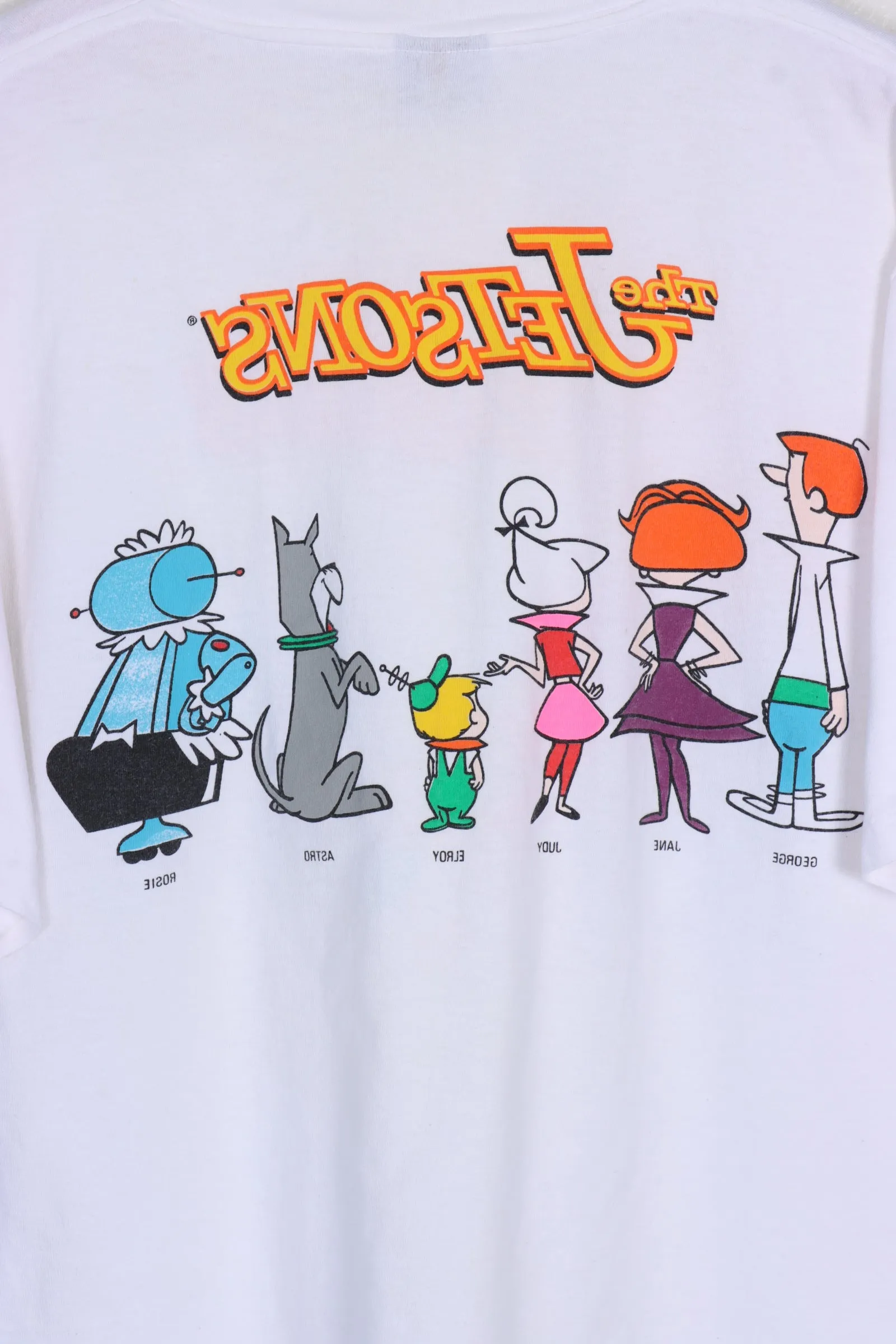 The Jetsons Family Front & Back Changes USA Made Cartoon Tee (XL)