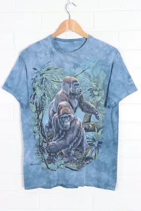 THE MOUNTAIN Tami Alba Gorilla Jungle Blue Tie Dye T-Shirt (S)