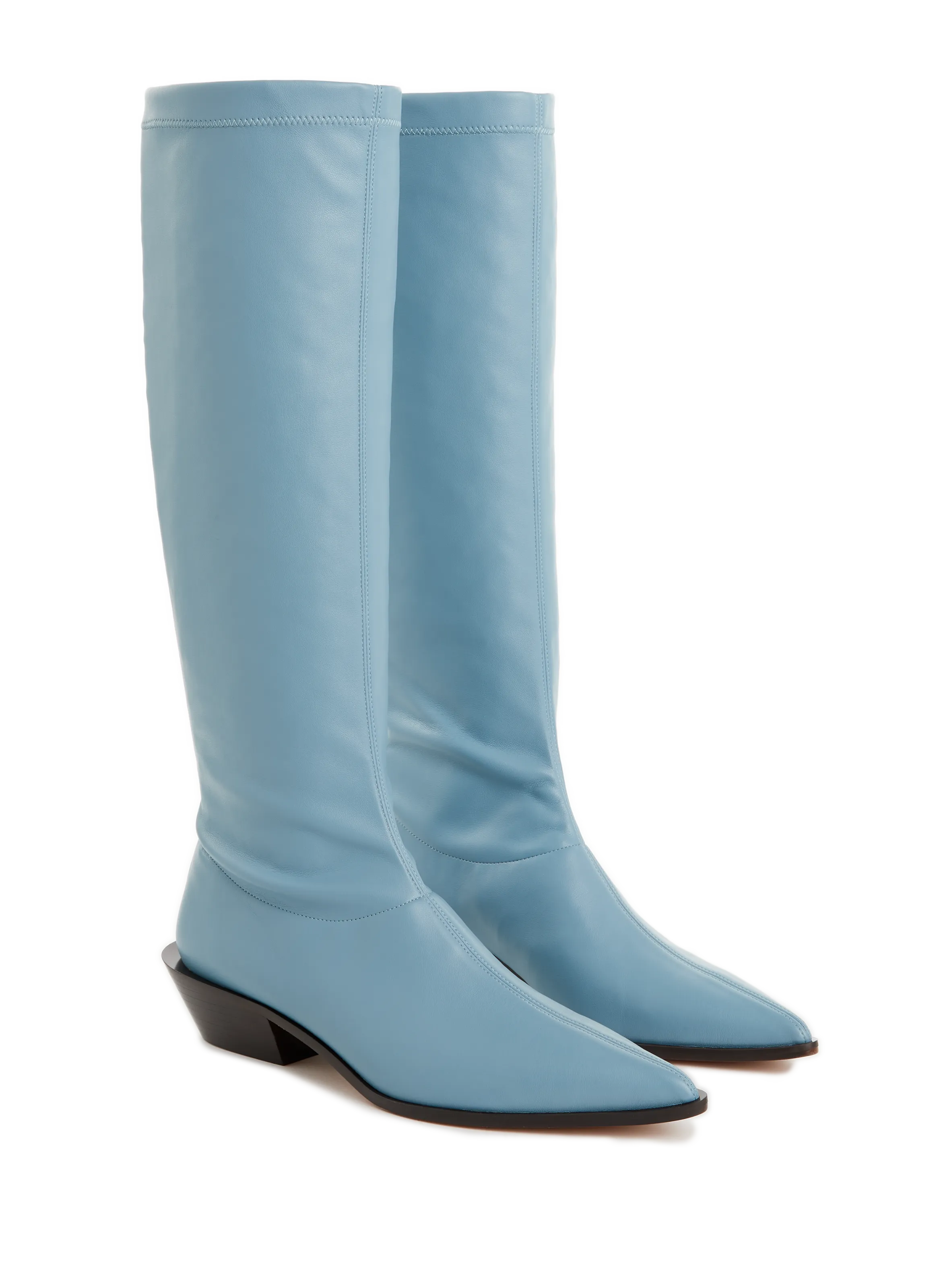 TIBI  Bronson leather boots - Blue