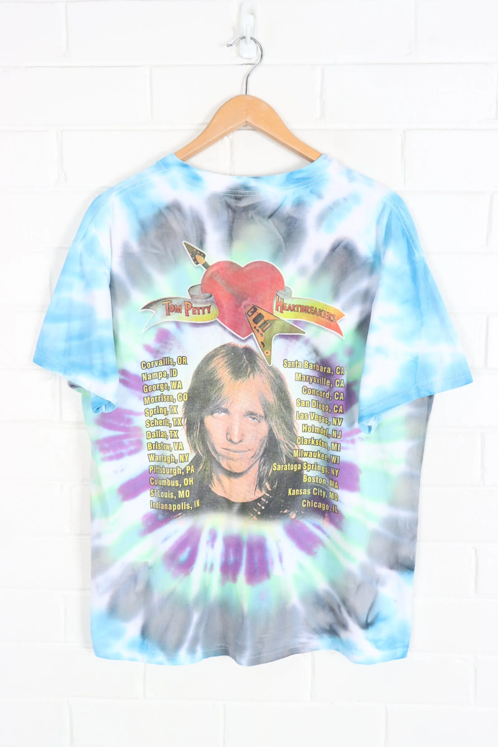 Tom Petty & the Heartbreakers Tie-Dye Band Tee (L-XL)