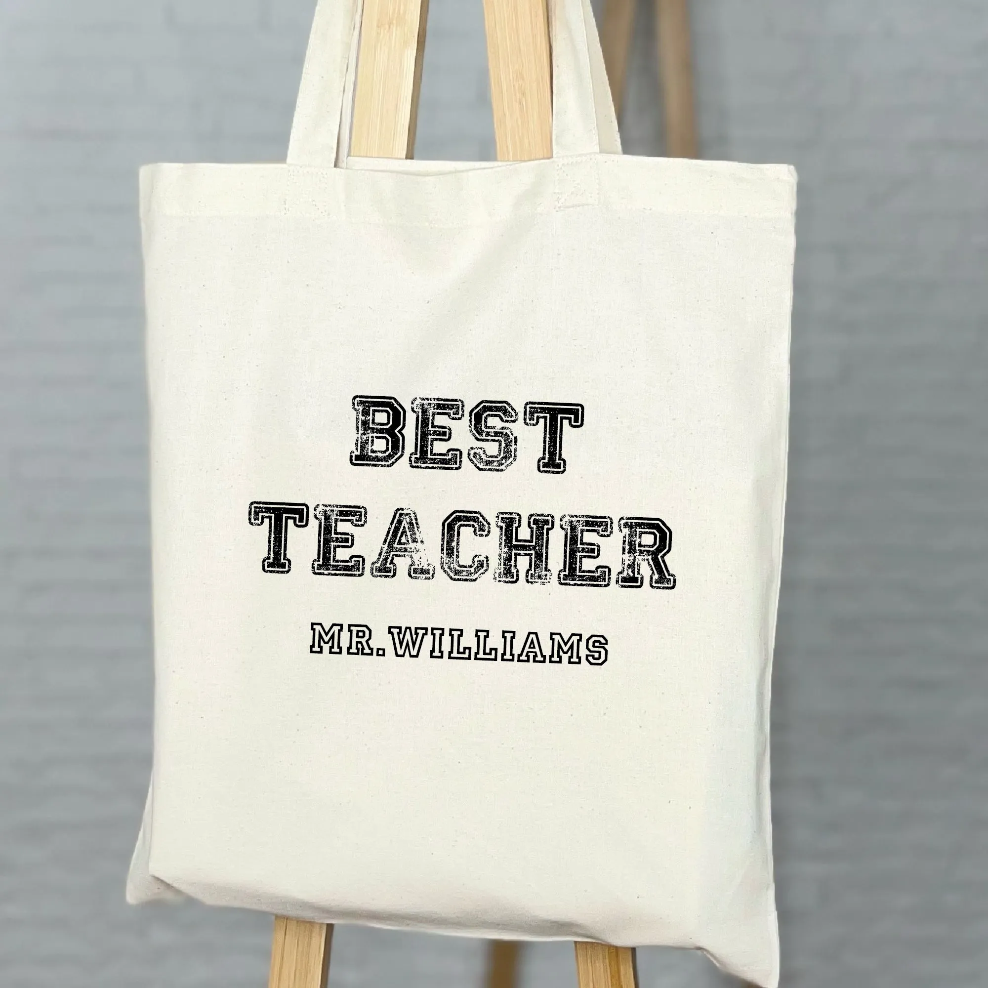 Varsity Best Teacher Personalised Tote Bag