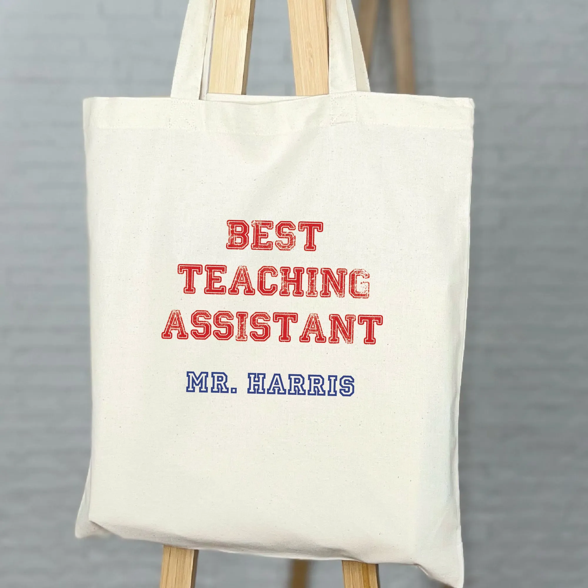 Varsity Best Teacher Personalised Tote Bag