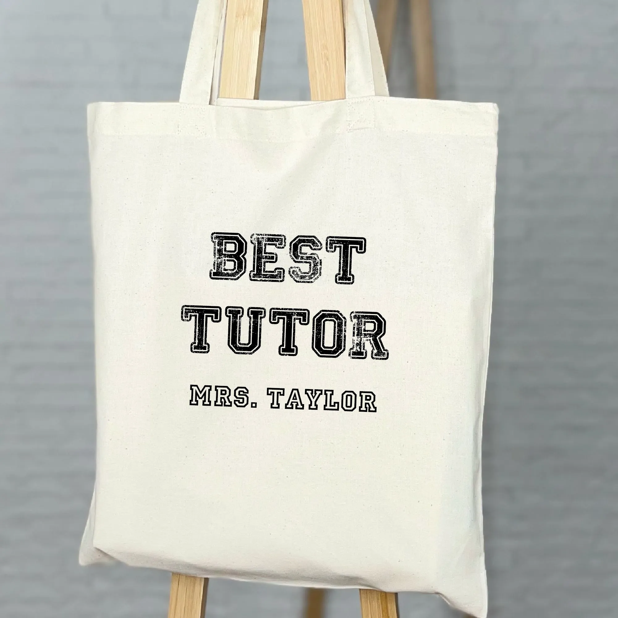 Varsity Best Teacher Personalised Tote Bag