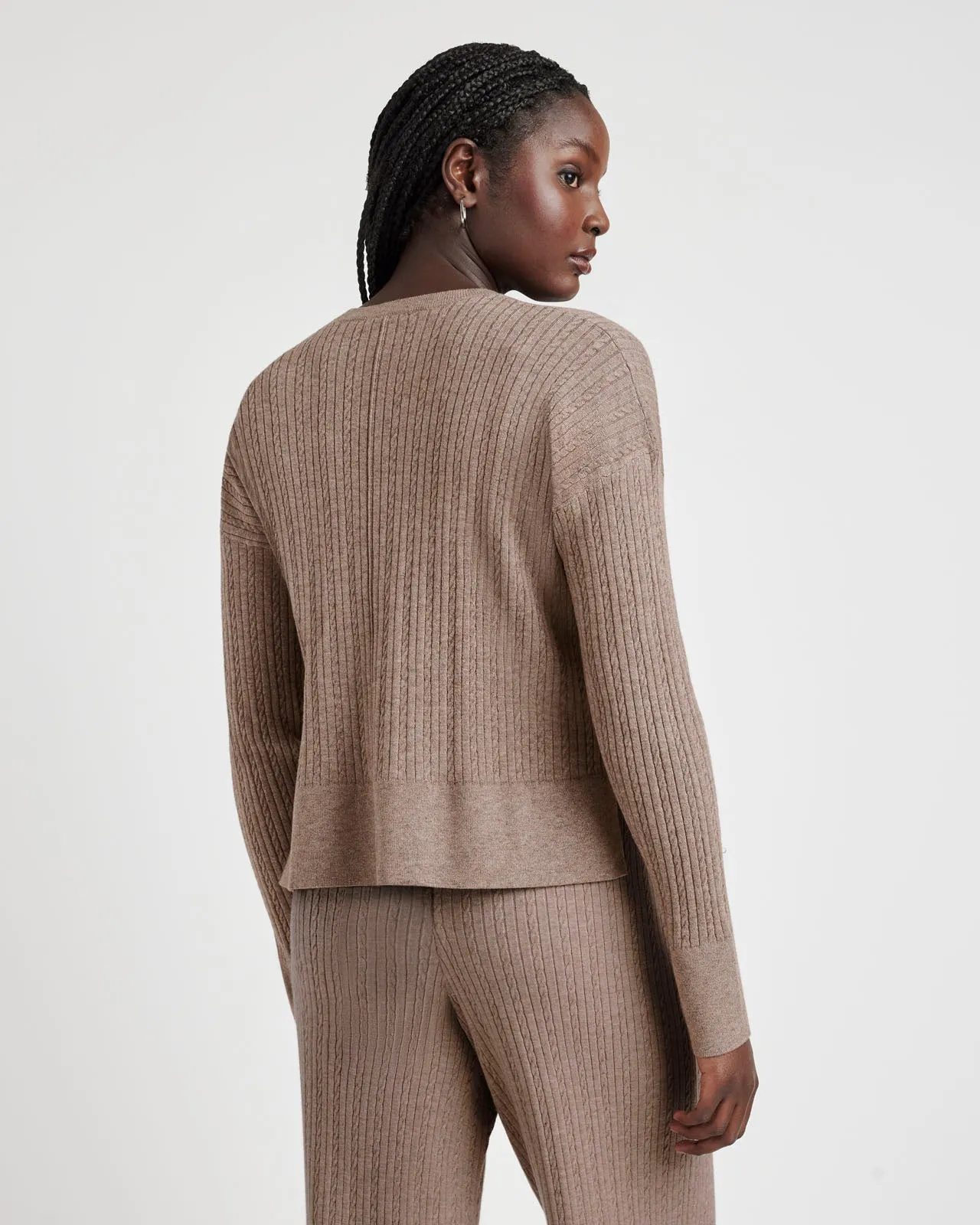 Veronica Cable Trim Sweater