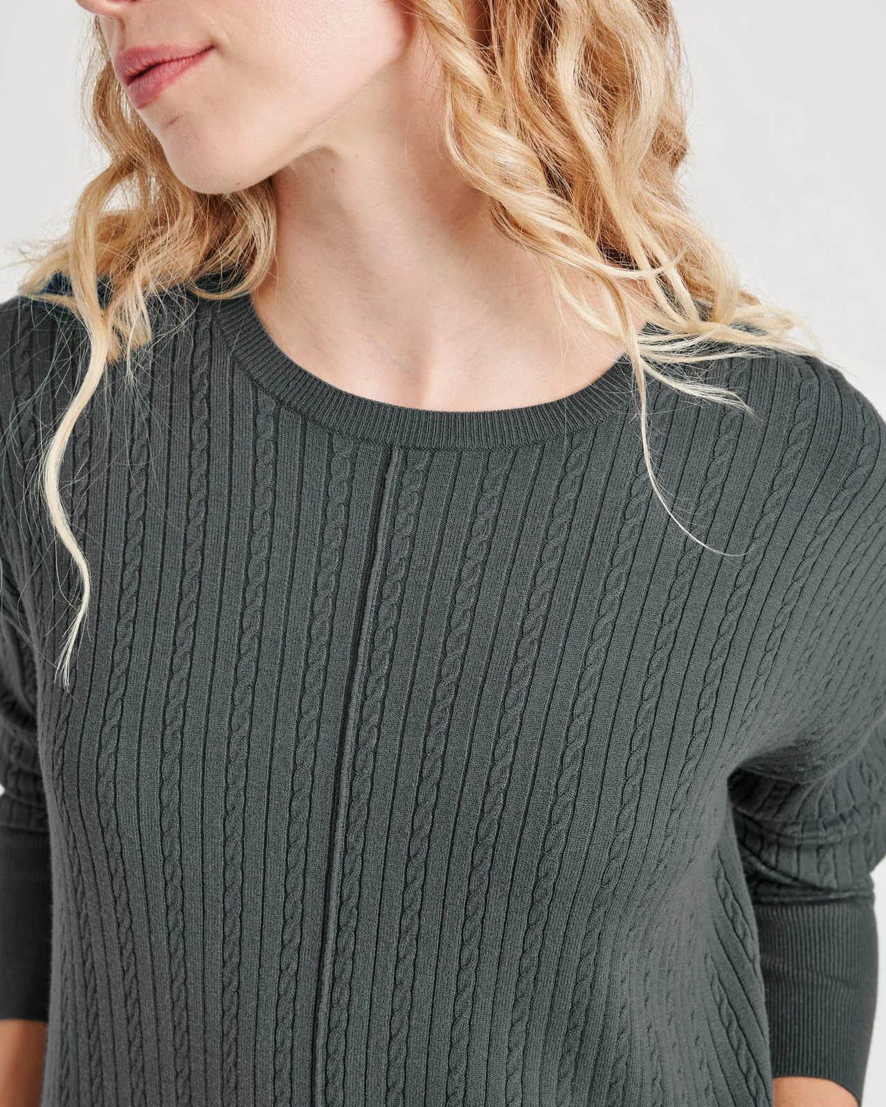 Veronica Cable Trim Sweater