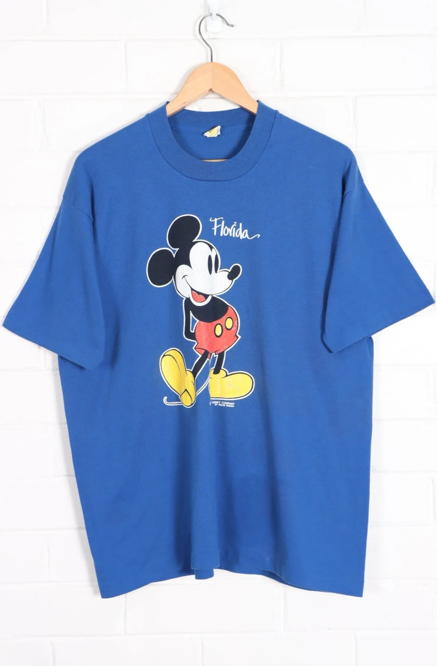 Vintage DISNEY Classic Mickey Mouse Single Stitch T-Shirt USA Made (L)