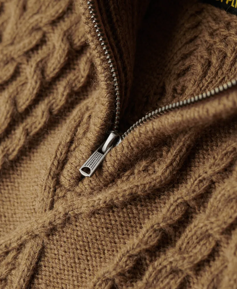 Vintage Jacob Henley Jumper | Classic Brown Camel